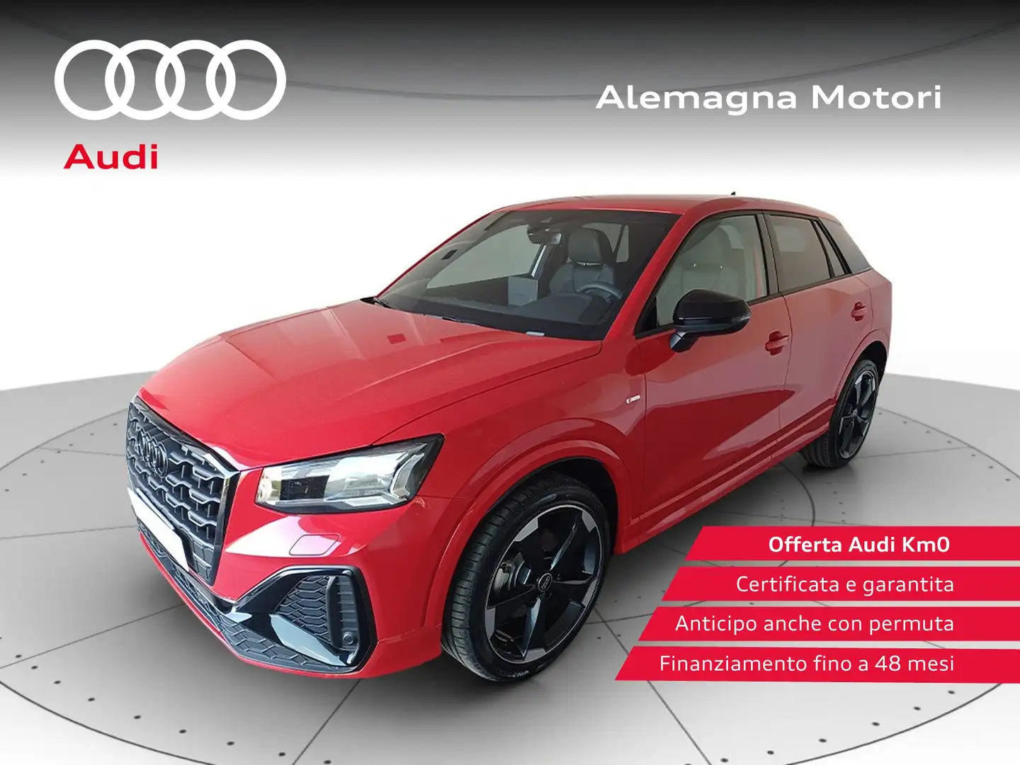 Audi Q2 35 1.5 tfsi identity black s-tronic Rouge - 1