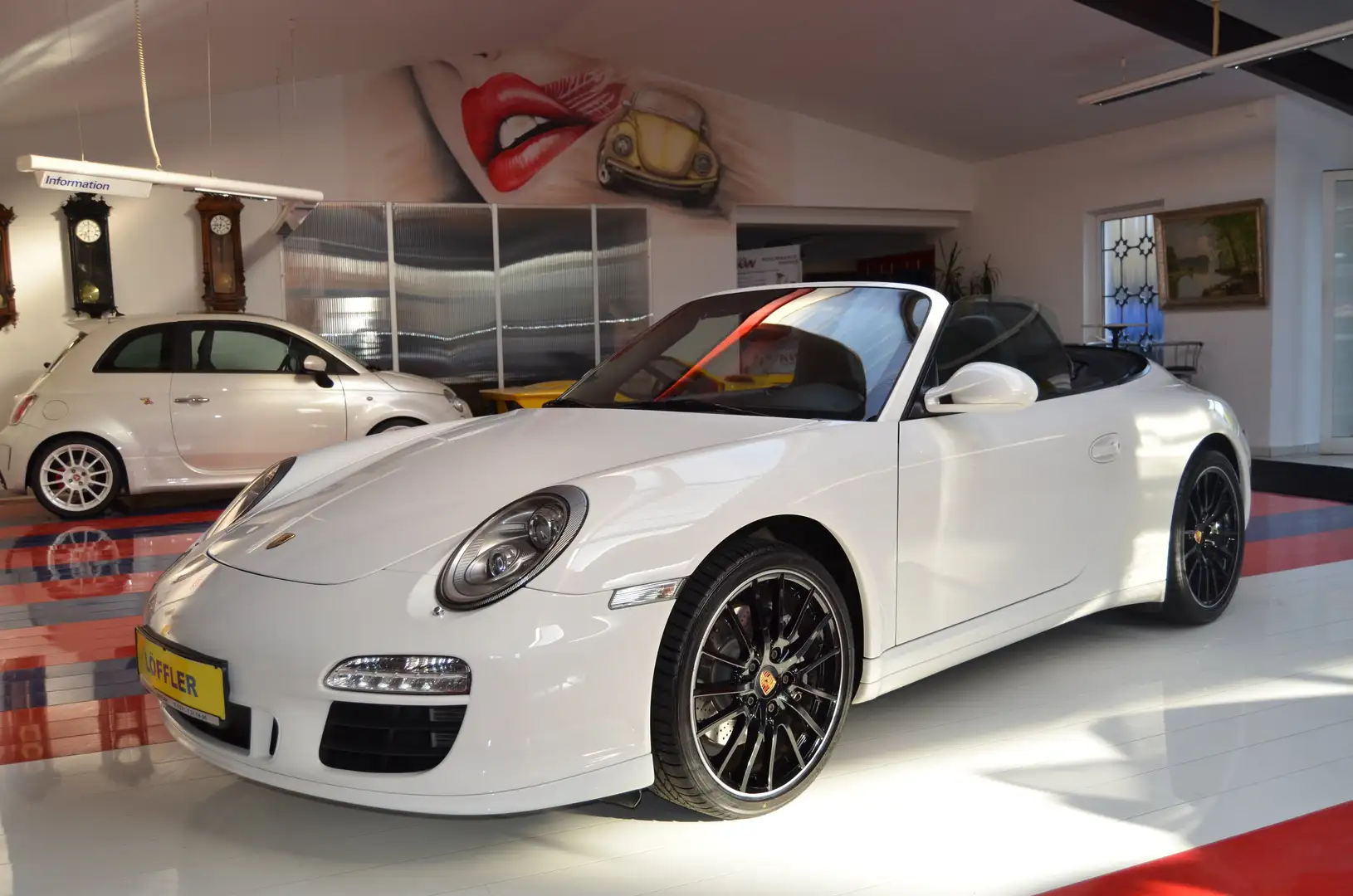 Porsche 997 Carrera 4 Cabrio inkl Service neu für Approved Blanc - 1