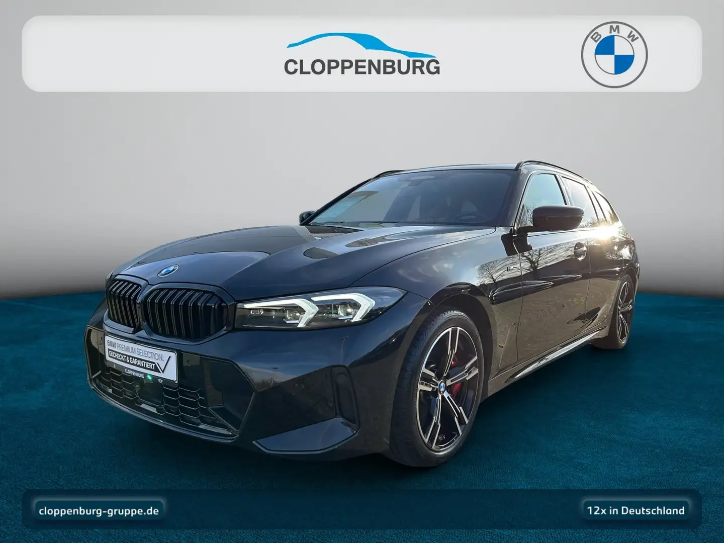 BMW 320 i Touring G21 B48 Head-Up+AHK+Navi+ACC+SHZ+BT Schwarz - 1