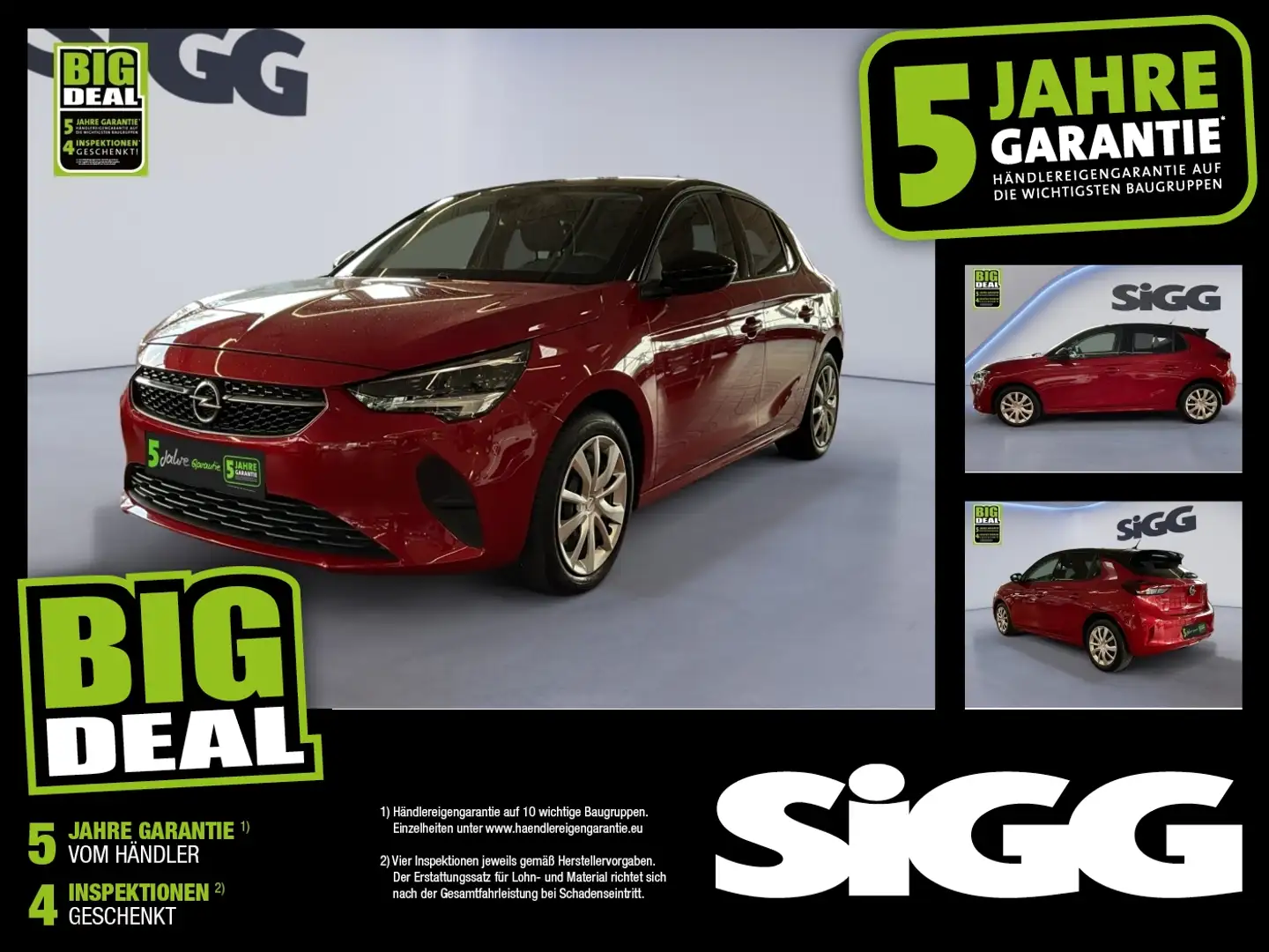 Opel Corsa F 1.2 Turbo Edition Sitzheizung, Automatik Rouge - 1