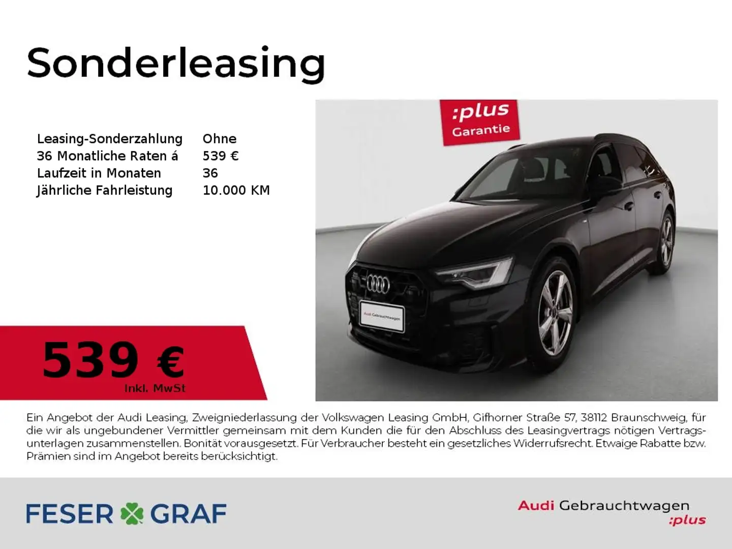 Audi A6 Avant 50TDI S line/Matrix/Kamera/AHK/ACC/Alcantara Schwarz - 1