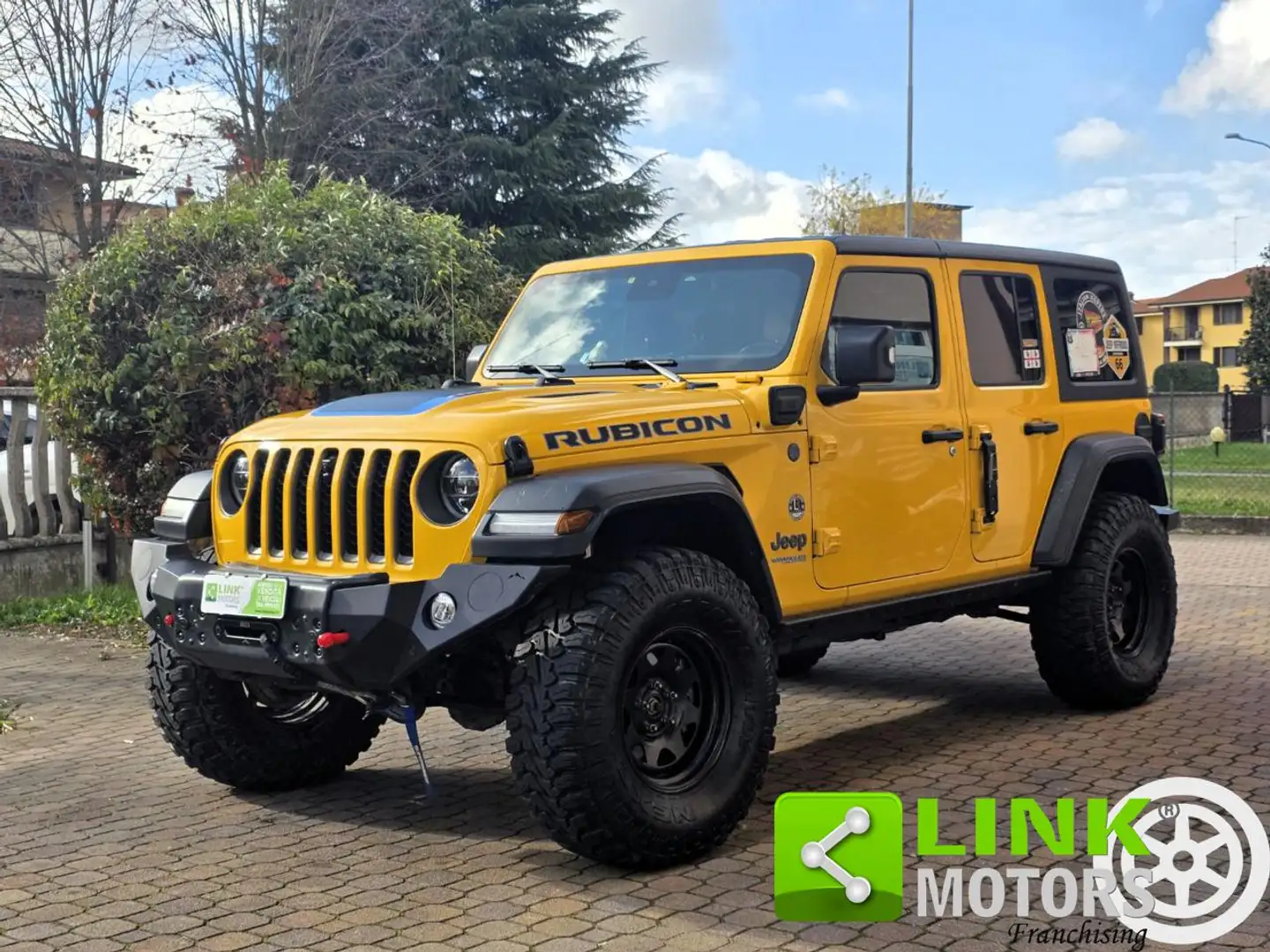 Jeep Wrangler Unlimited 2.0 PHEV ATX 4xe Rubicon Rock's 380 CV Jaune - 1