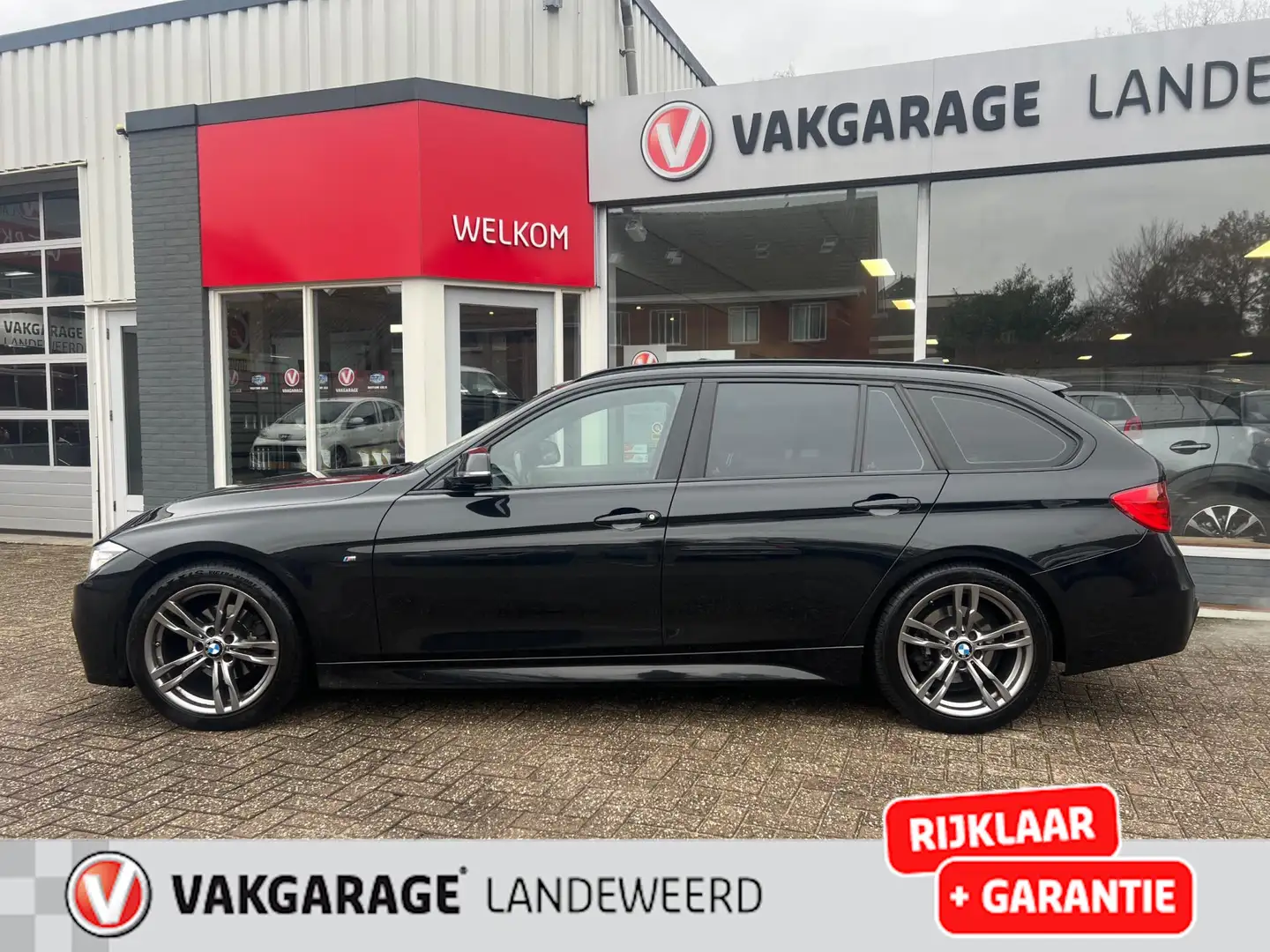 BMW 3-serie Touring M-sport, Navi, Trekhaak, Black-on- Noir - 2