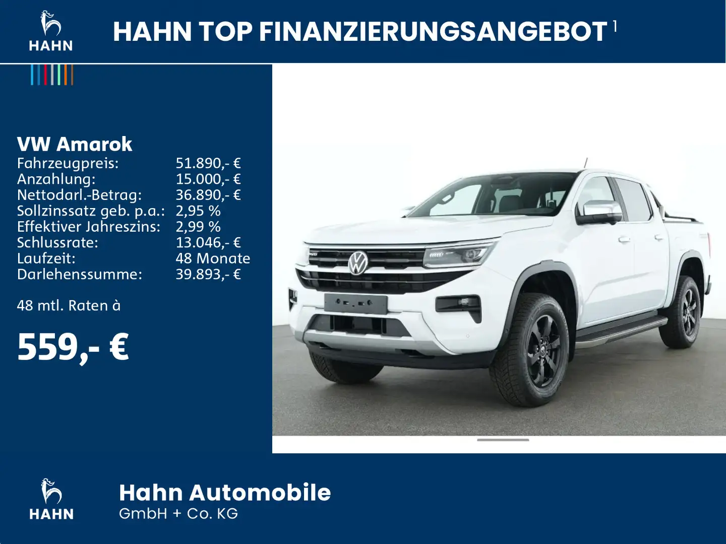 Volkswagen Amarok Style 3,0TDI 4Motion AHK Navi LED Matrix Weiß - 2
