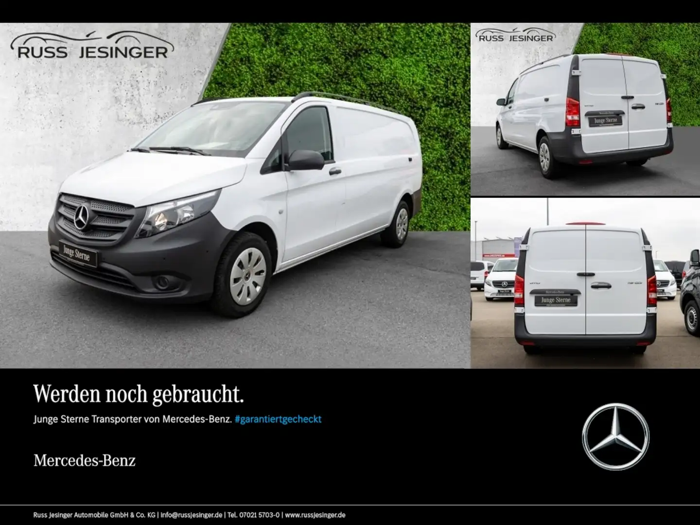Mercedes-Benz Vito 116 CDI Kasten Extralang *Automatik*Kamera Blanc - 1