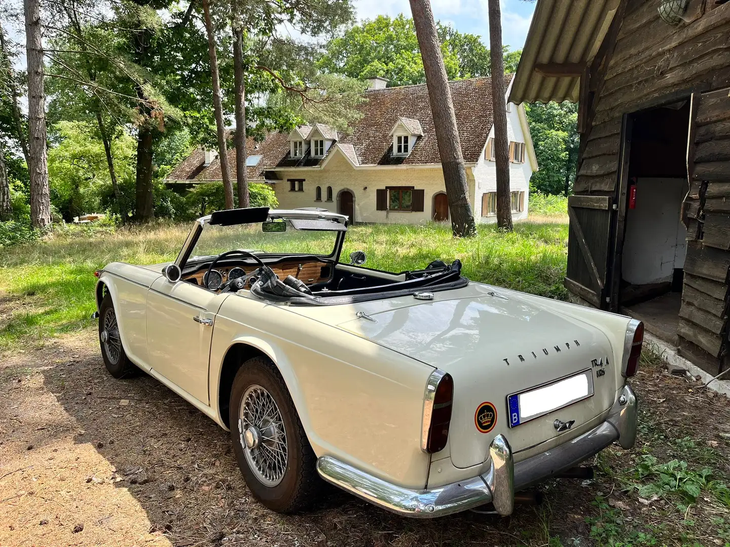 Triumph TR4 A IRS Blanc - 1