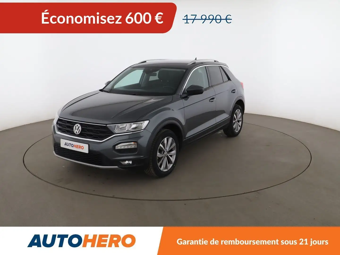 Volkswagen T-Roc 1.6 TDI Lounge Gris - 1