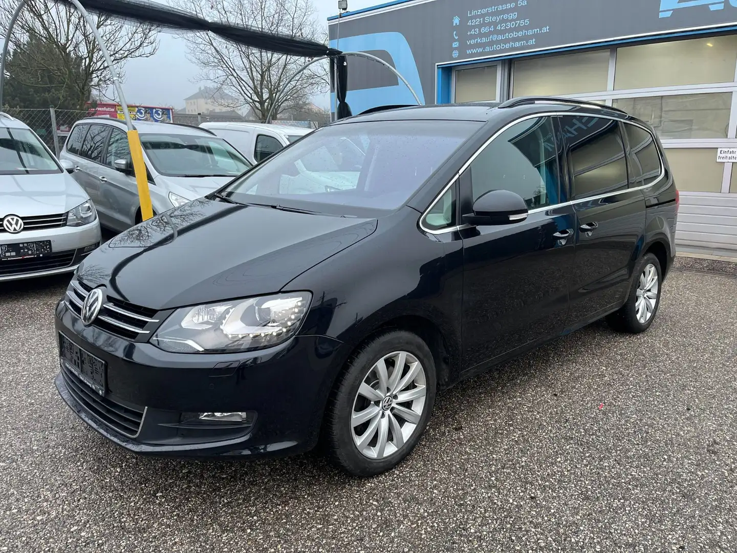 Volkswagen Sharan Business TDI DSG 7-Sitzer AHK-ACC-Kamera Schwarz - 1