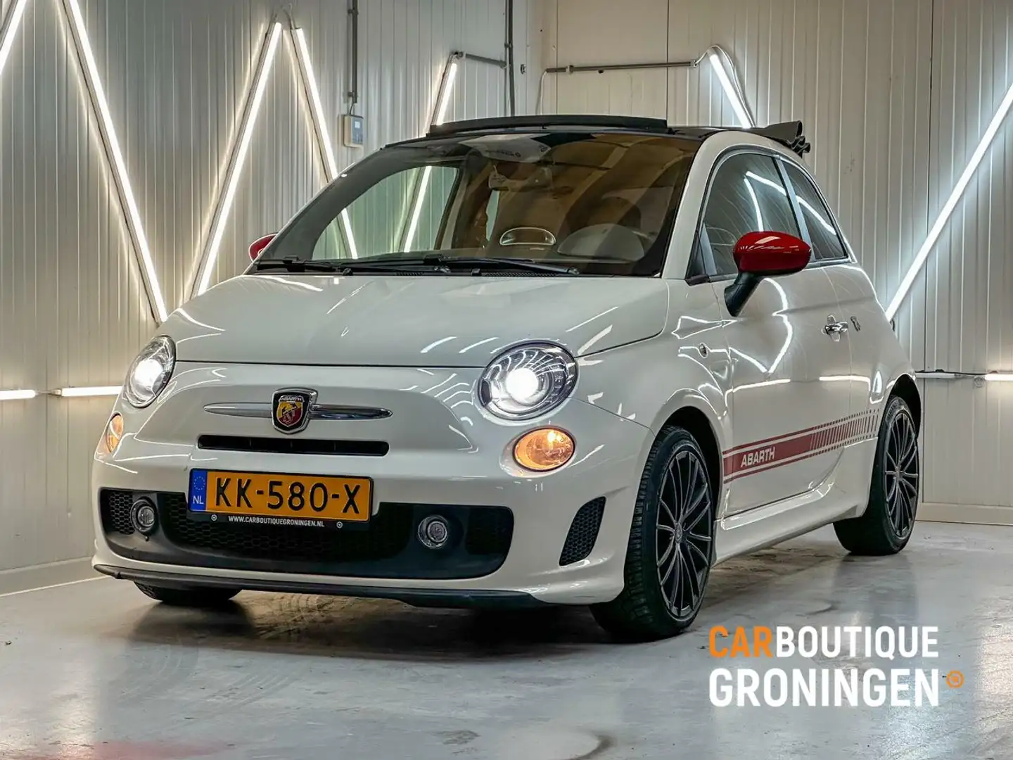 Fiat 500C Abarth 1.4-16V CABRIOLET | AUTOMAAT | CLIMA | LEER Weiß - 1