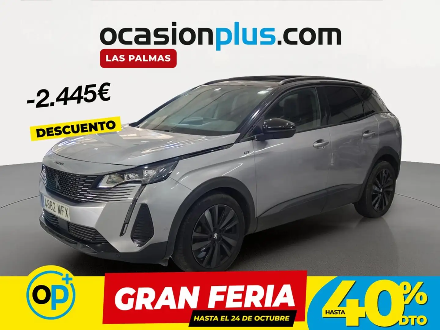 Peugeot 3008 1.2 S&S PureTech GT EAT8 130 Gris - 1