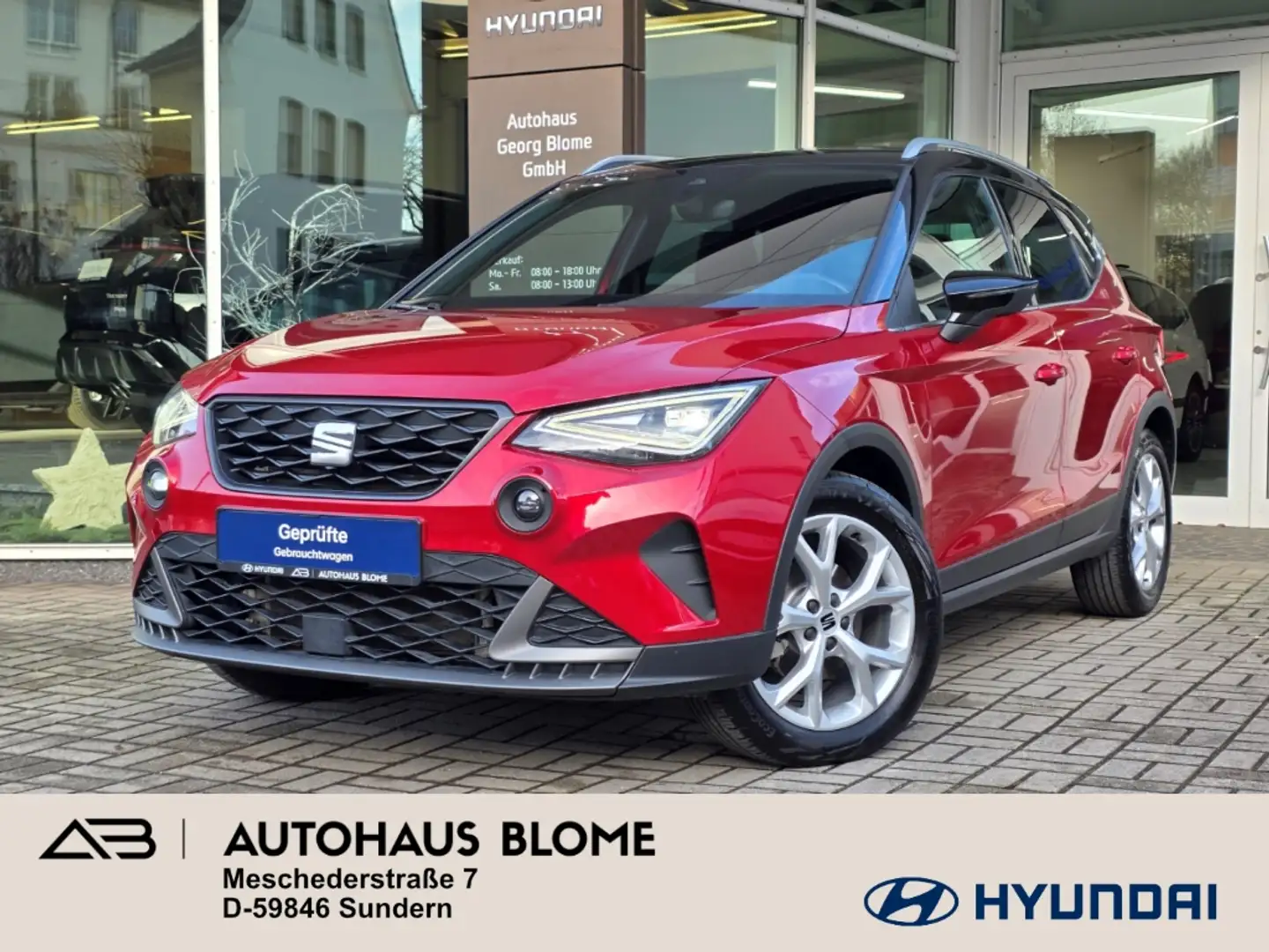 SEAT Arona 1.0 TSI FR, Winterräder, Navi, PDC, Sitzheizung, C Червоний - 1