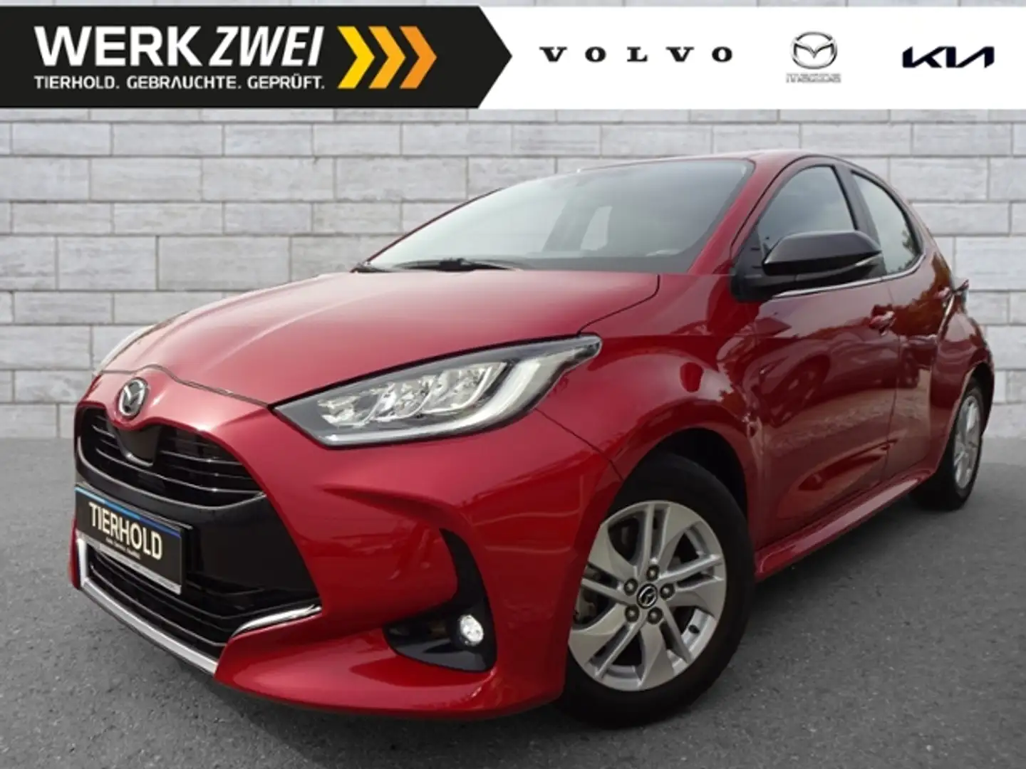 Mazda Sonstige 1,5 Agile AT ACC Teilleder Allwetter Rot - 1