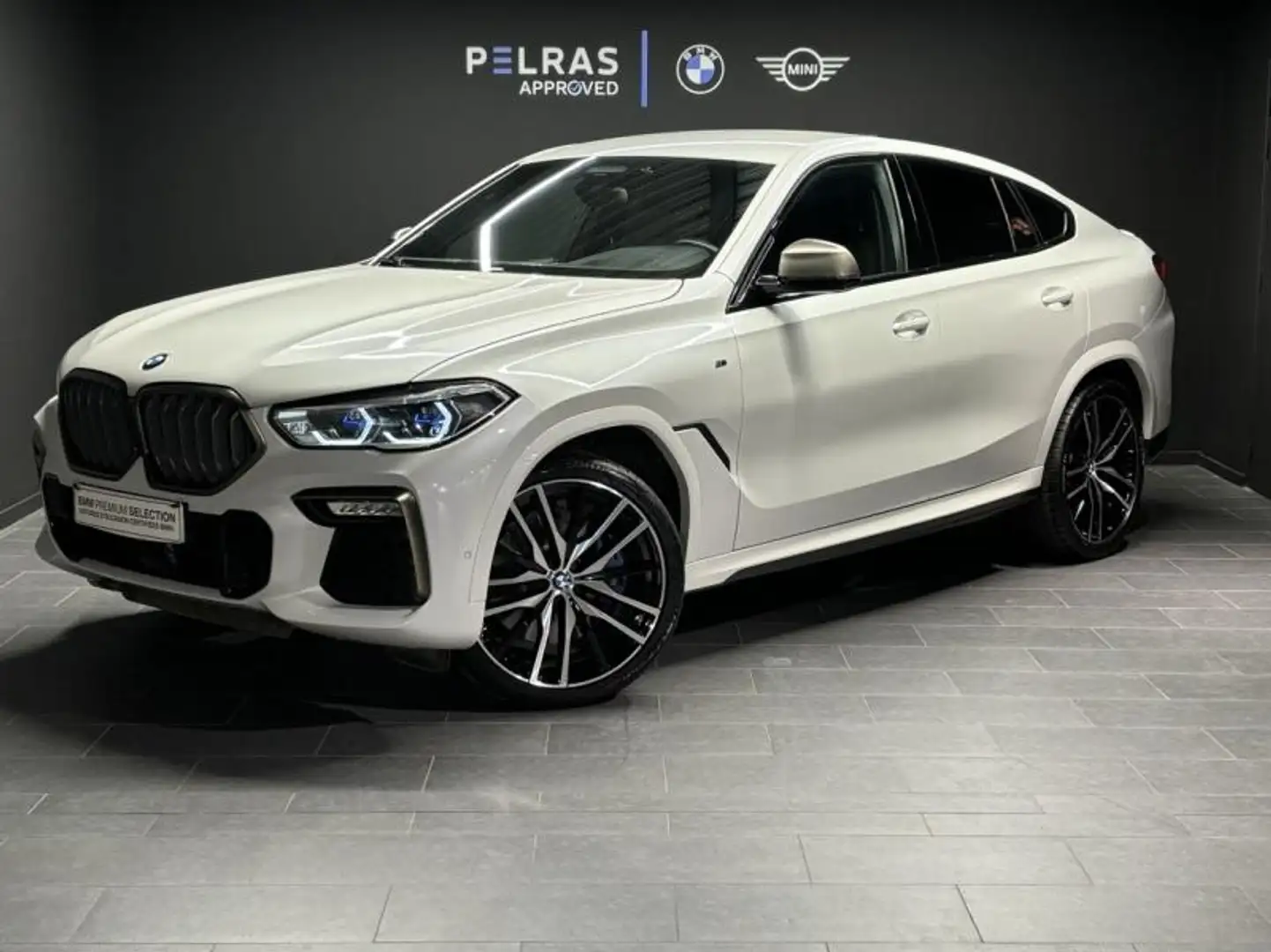 BMW X6 M M50dA 400ch Blanc - 1