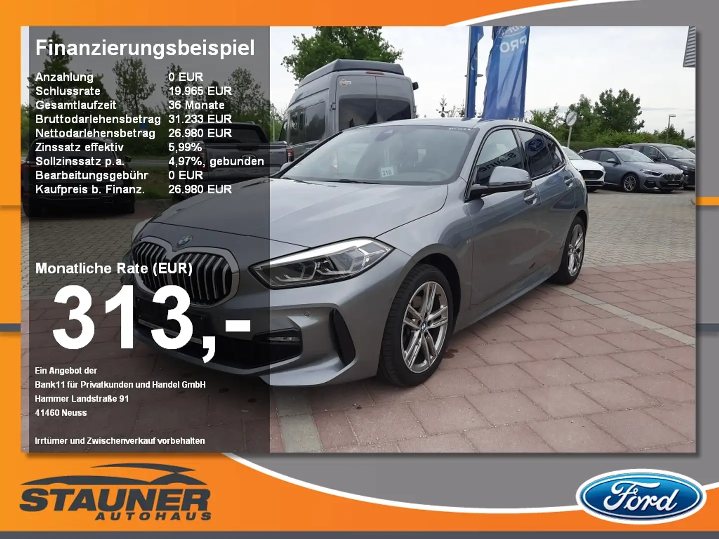 BMW 118 i M-Sport NAVI Kamera LED Lenkradheiz. Šedá - 1