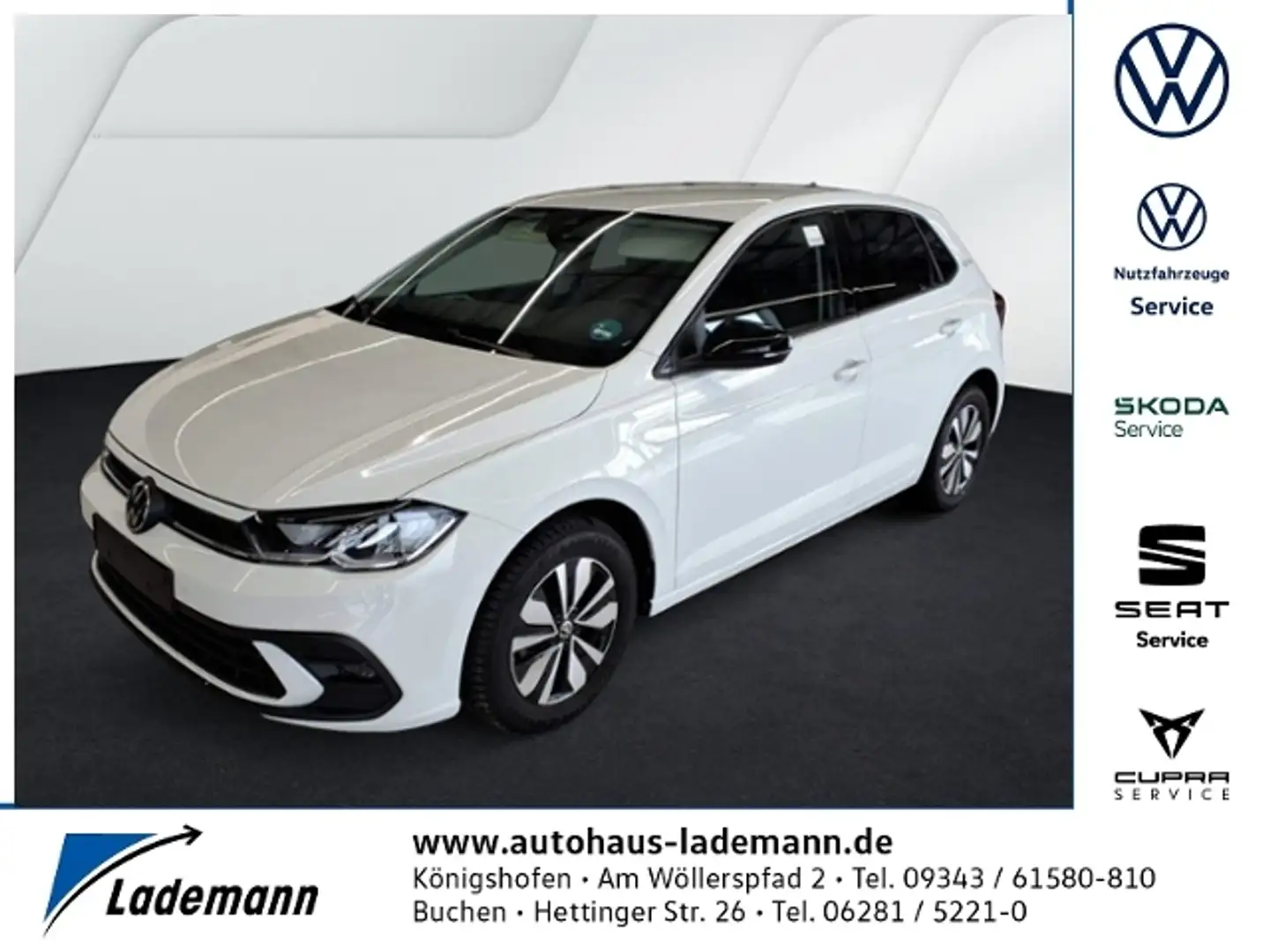 Volkswagen Polo 1.0 TSI DSG Goal LED+NAVI+AHK+RFK+ACC+SZ+PD Weiß - 1