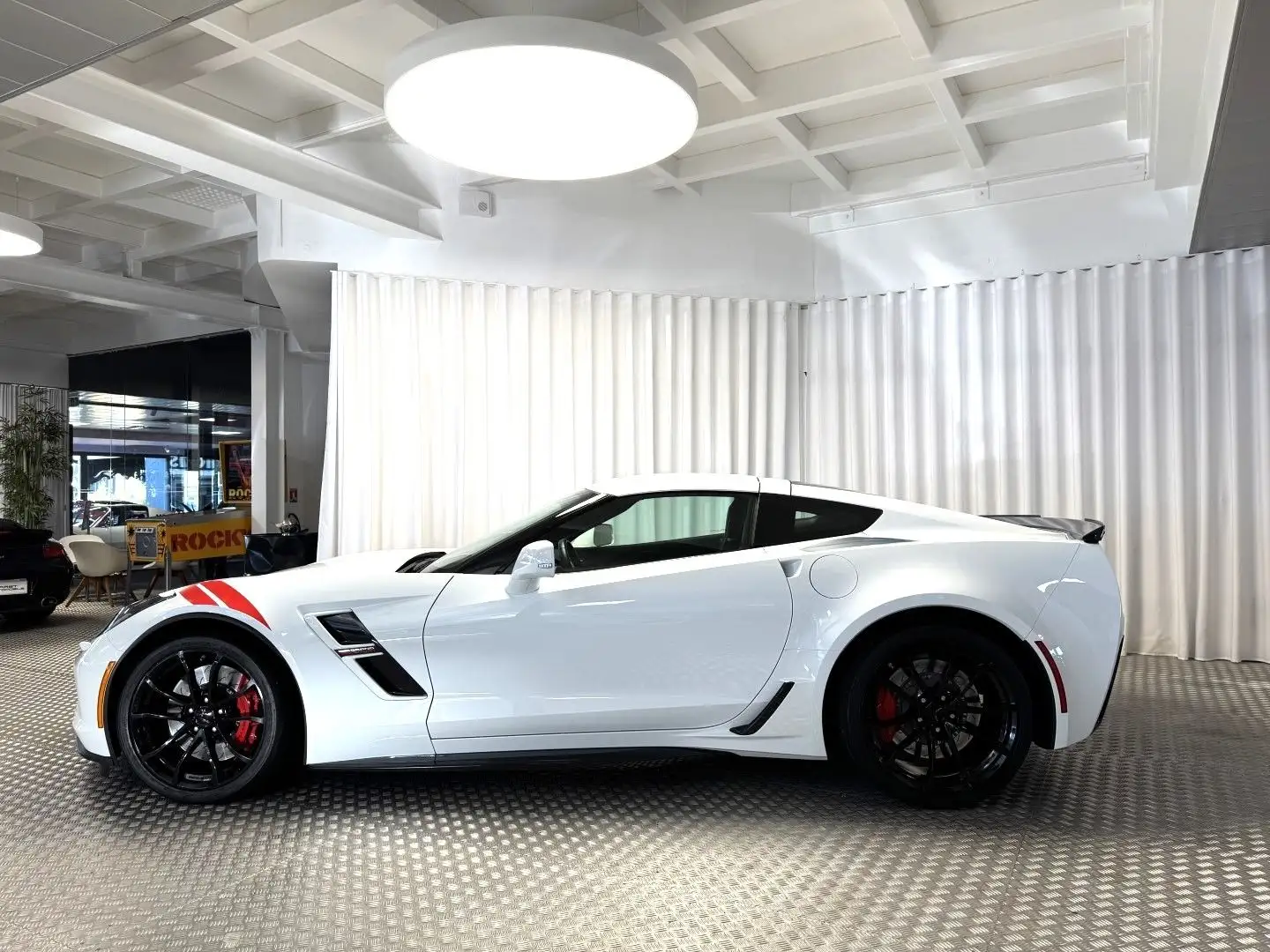 Chevrolet Corvette 6.2 V8 466CH GRAND SPORT TARGA BVA8 Alb - 2