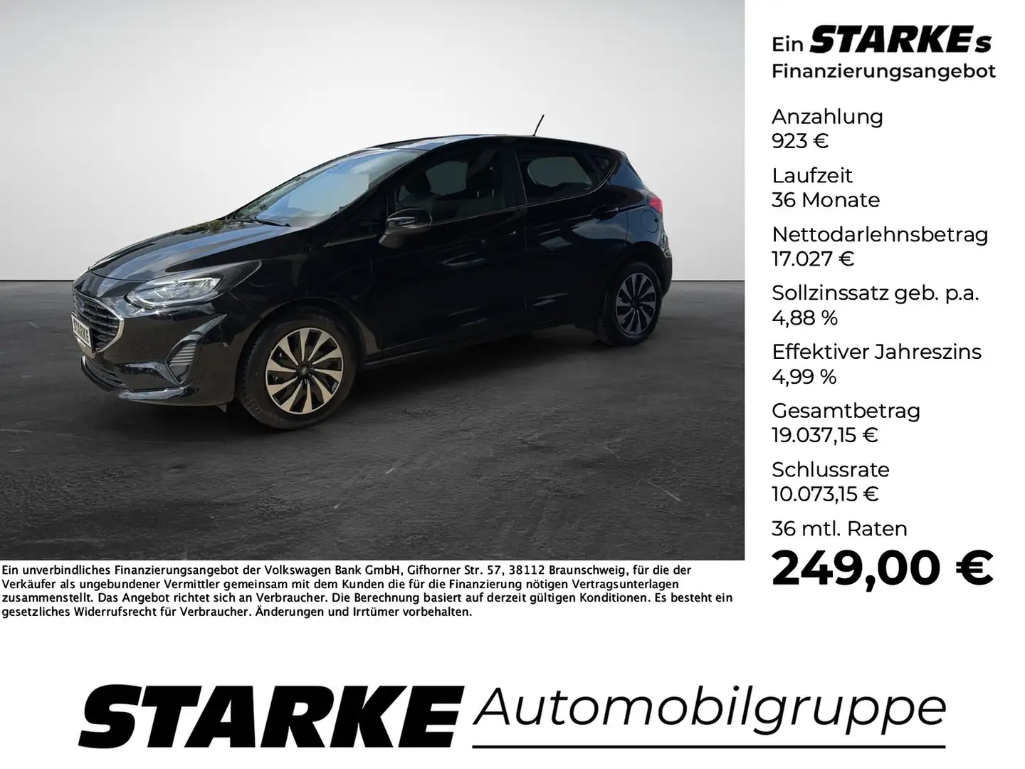 Ford Fiesta 1.0 EcoBoost M-Hybrid Titanium Zwart - 1