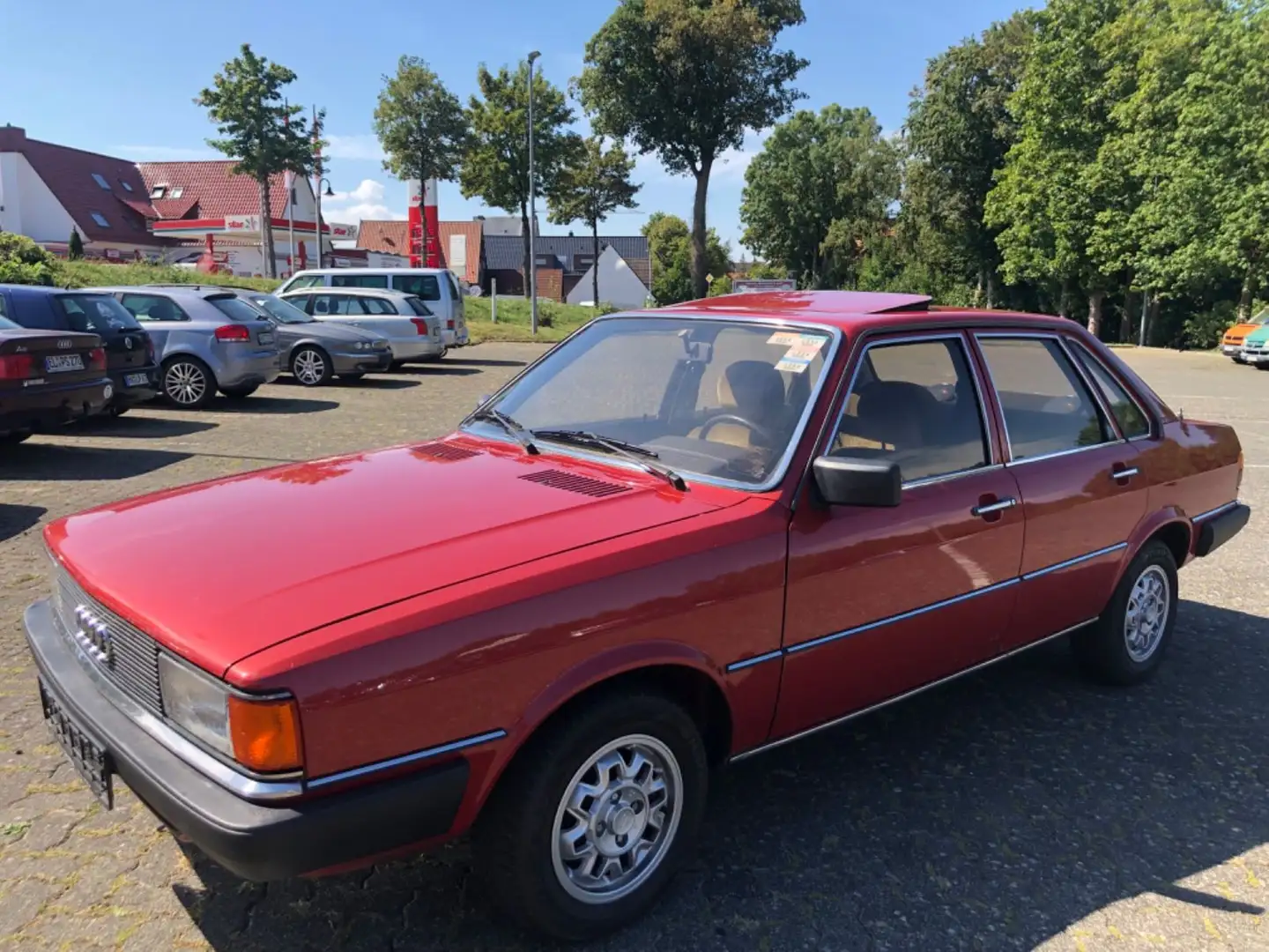 Audi 80 GLS/Oldtimer/H-Zulassung/original km-Stand!!! Czerwony - 2