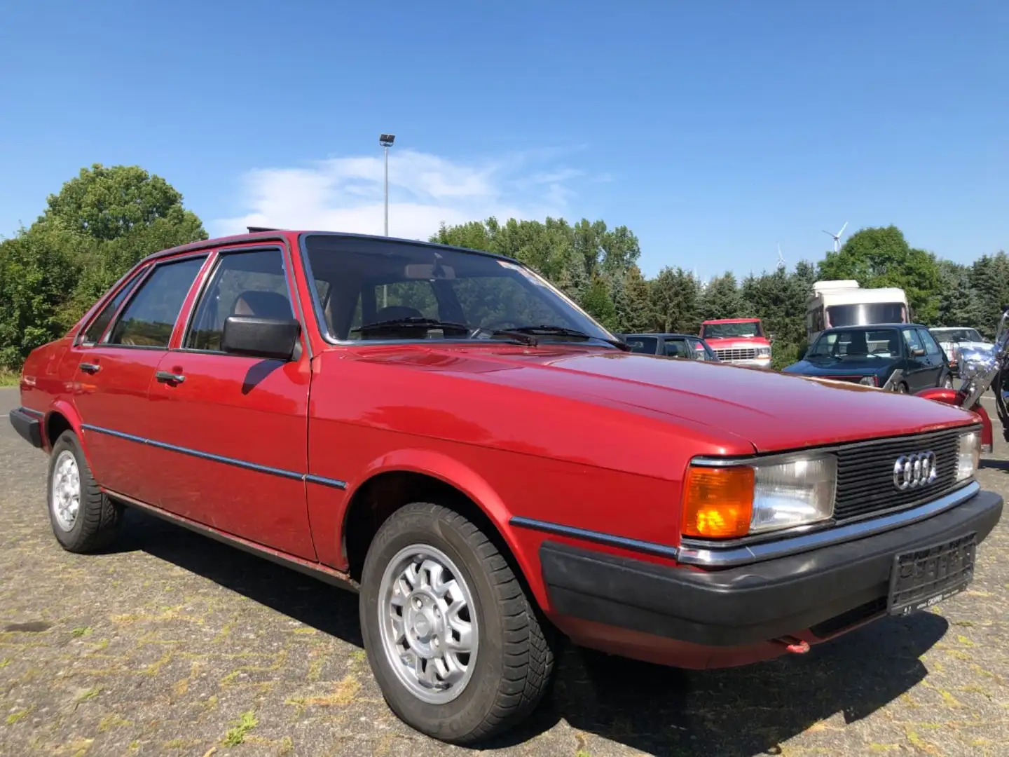 Audi 80 GLS/Oldtimer/H-Zulassung/original km-Stand!!! Czerwony - 1