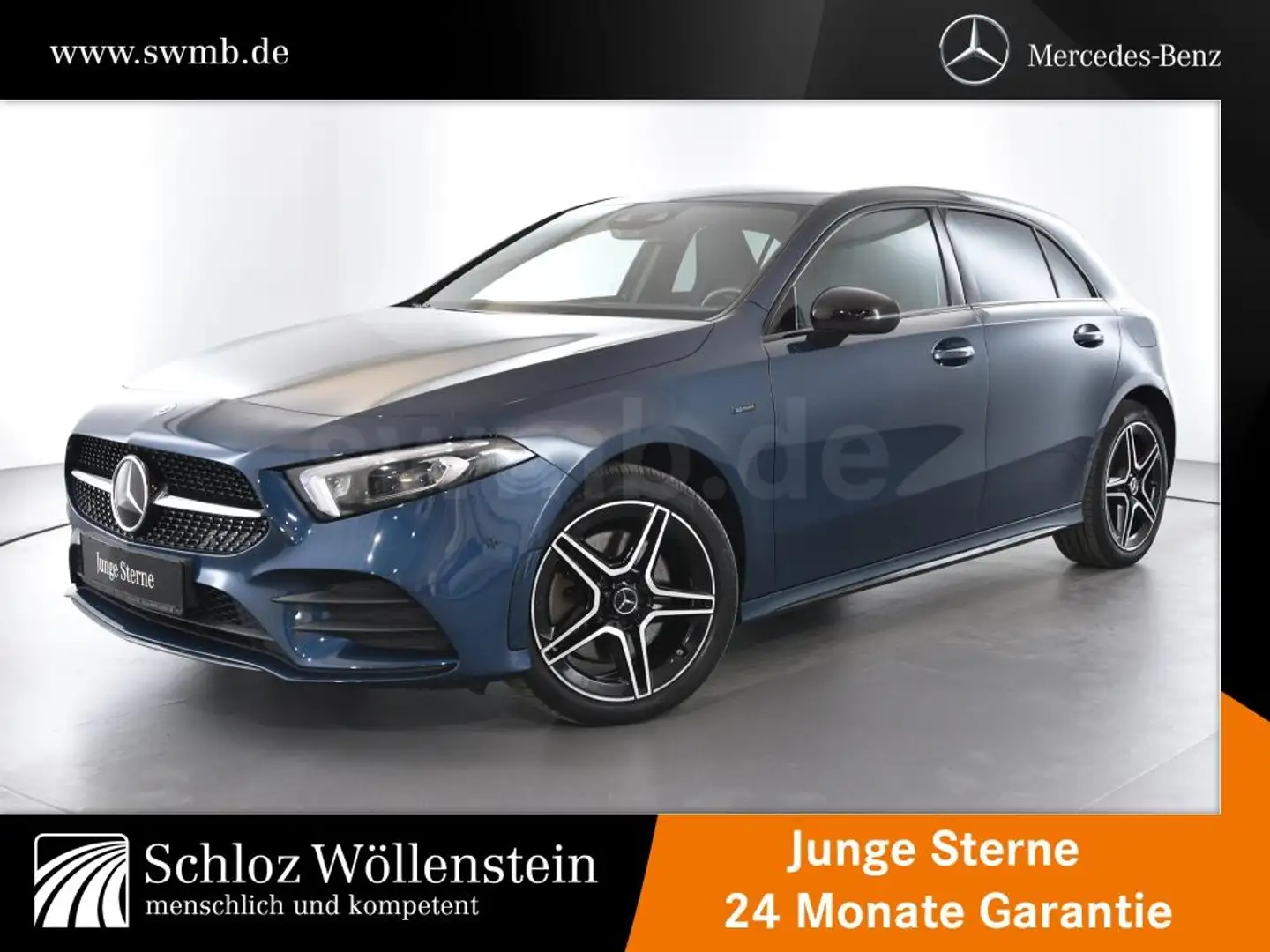 Mercedes-Benz A 250 e AMG/EDITION/MULTIBEAM/Fahrass/Business-P Modrá - 1