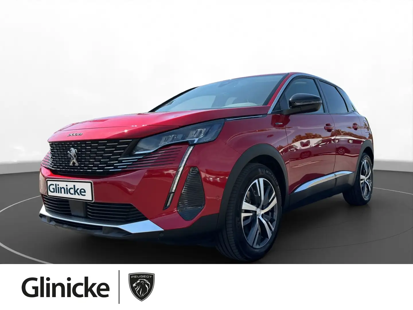 Peugeot 3008 Hybrid 225 Allure Pack AHK PDC Kamera NAV Rouge - 1