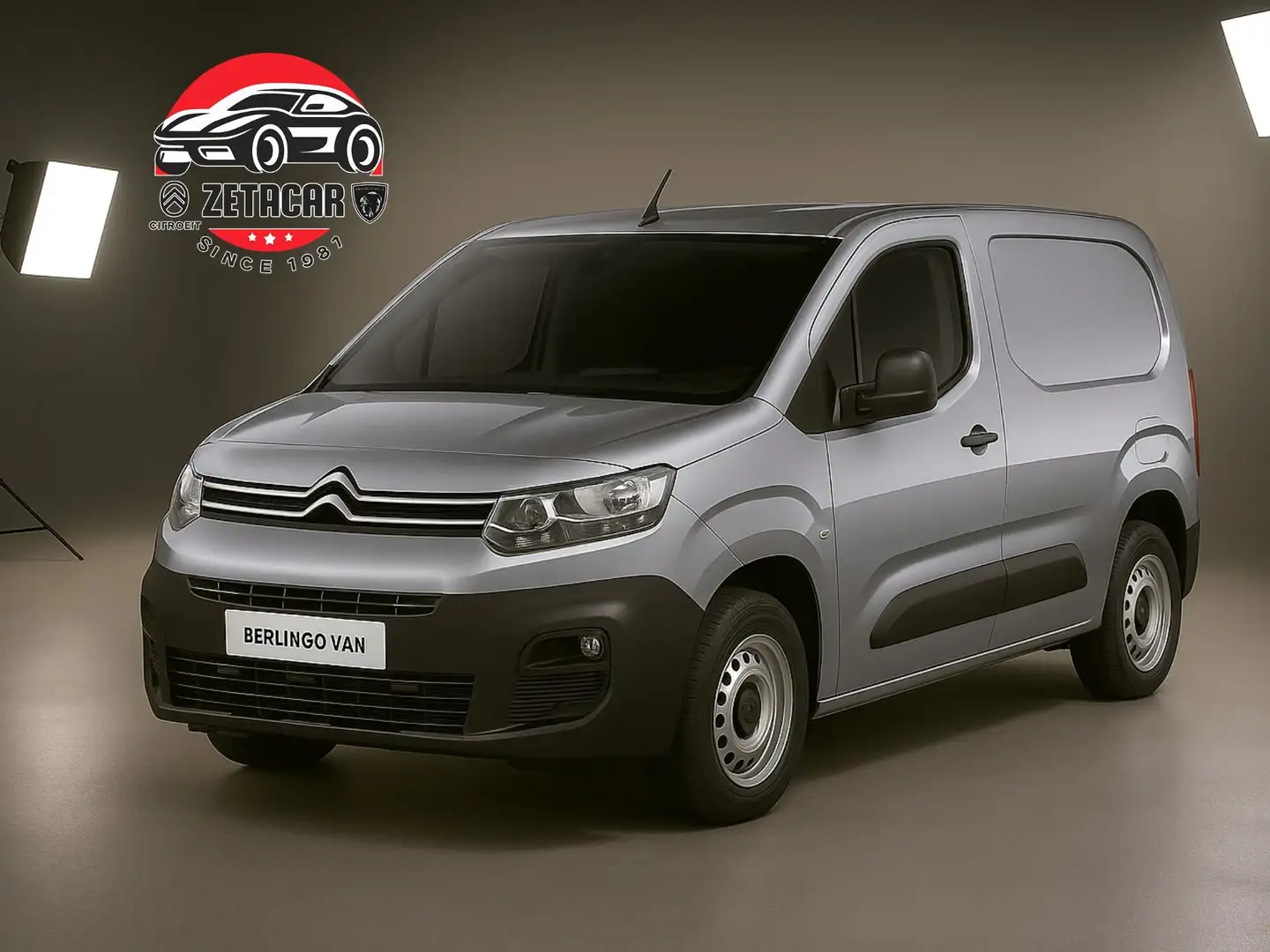 Citroen Berlingo 1.5BHDI VAN 100CV 3 POSTI + TELECARM- SOLO 1 DISP. Gris - 1
