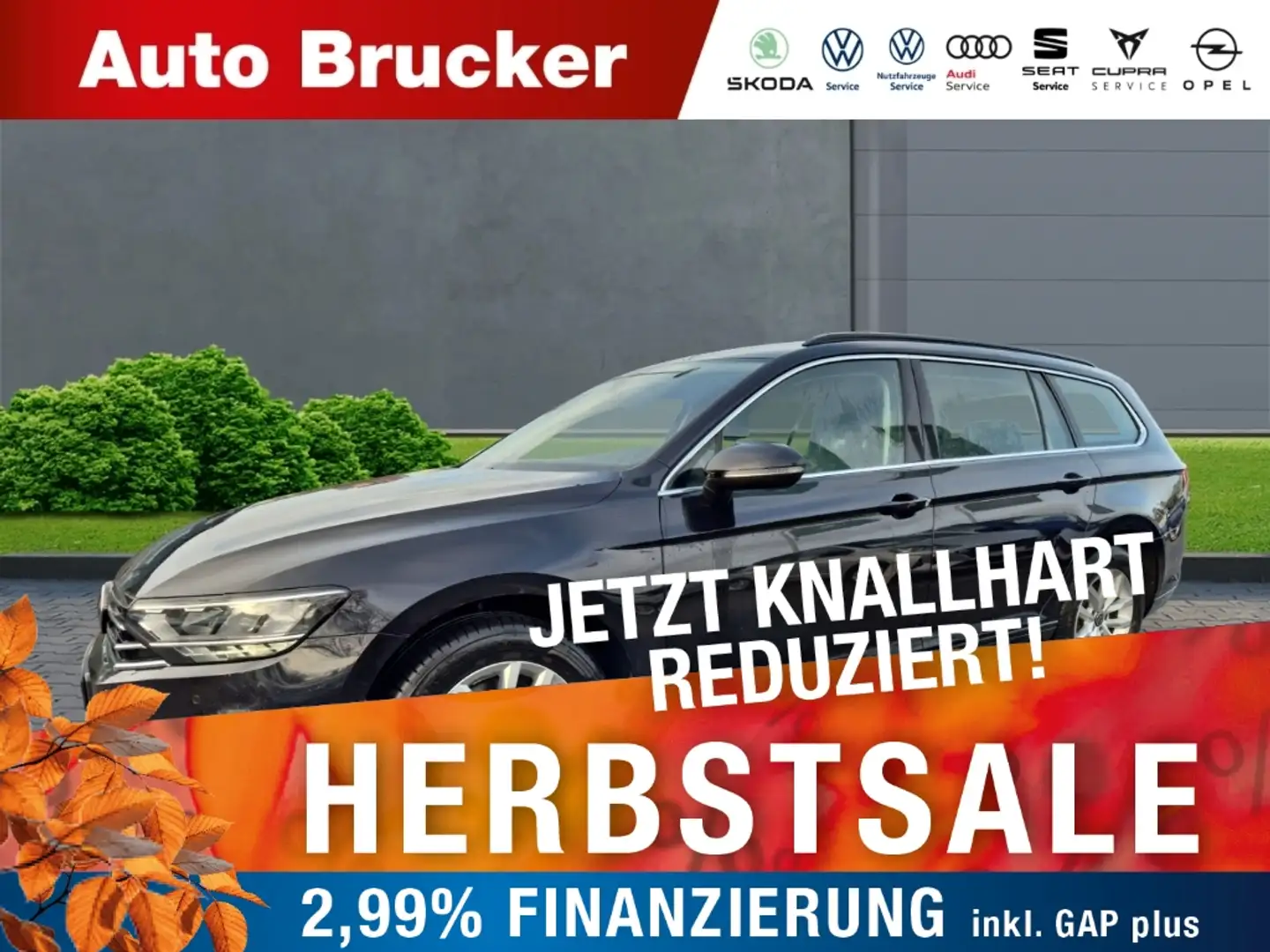 Volkswagen Passat Variant Business 2.0 TDI+Alufelgen+Klimaautomatik Schwarz - 1