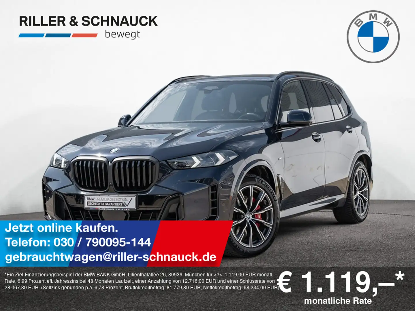 BMW X5 xDrive 40d M-Sport Pro LUFTFEDERUNG+PANO+A Schwarz - 1