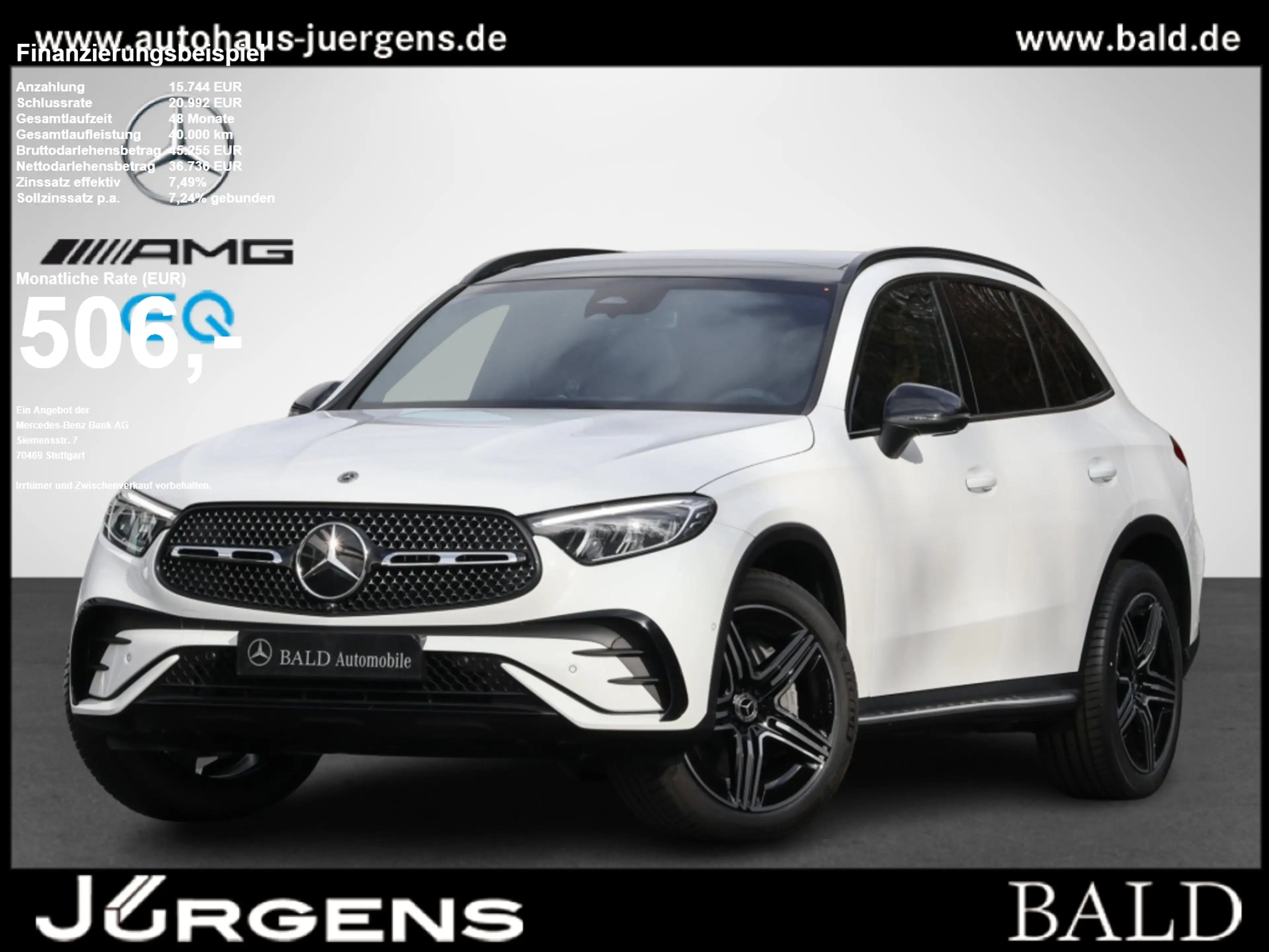Mercedes-Benz GLC 200 d 4MA AMG-Sport/Pano/Distr/Memo/AHK/360°
