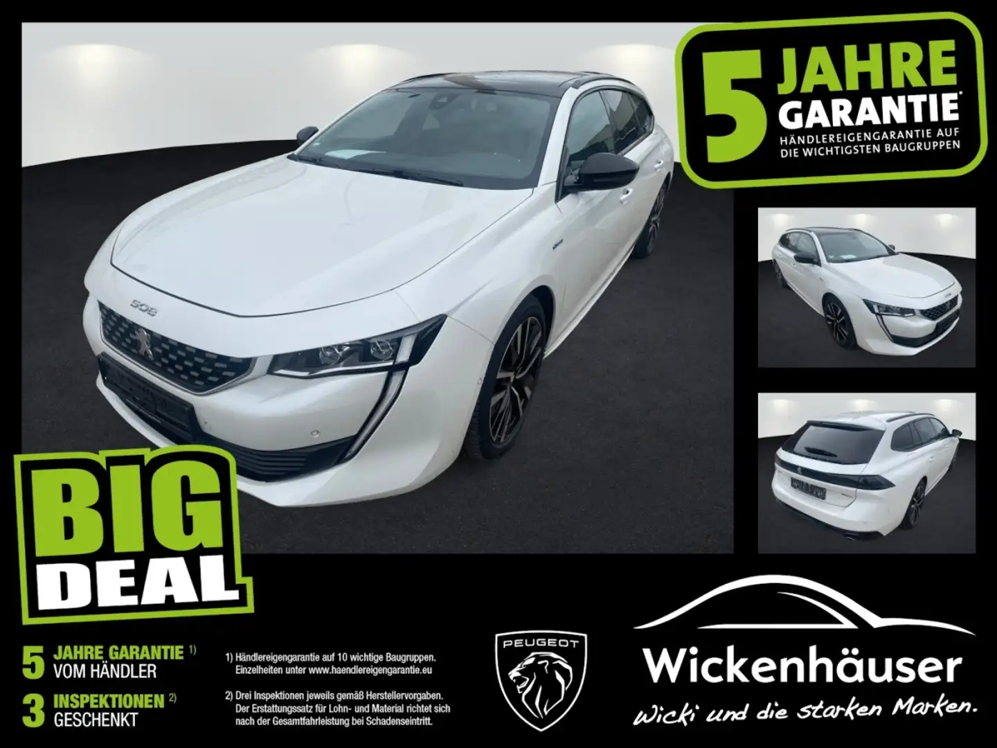 Peugeot 508 SW 225 PHEV GT Panorama Navi Kamera Weiß - 1