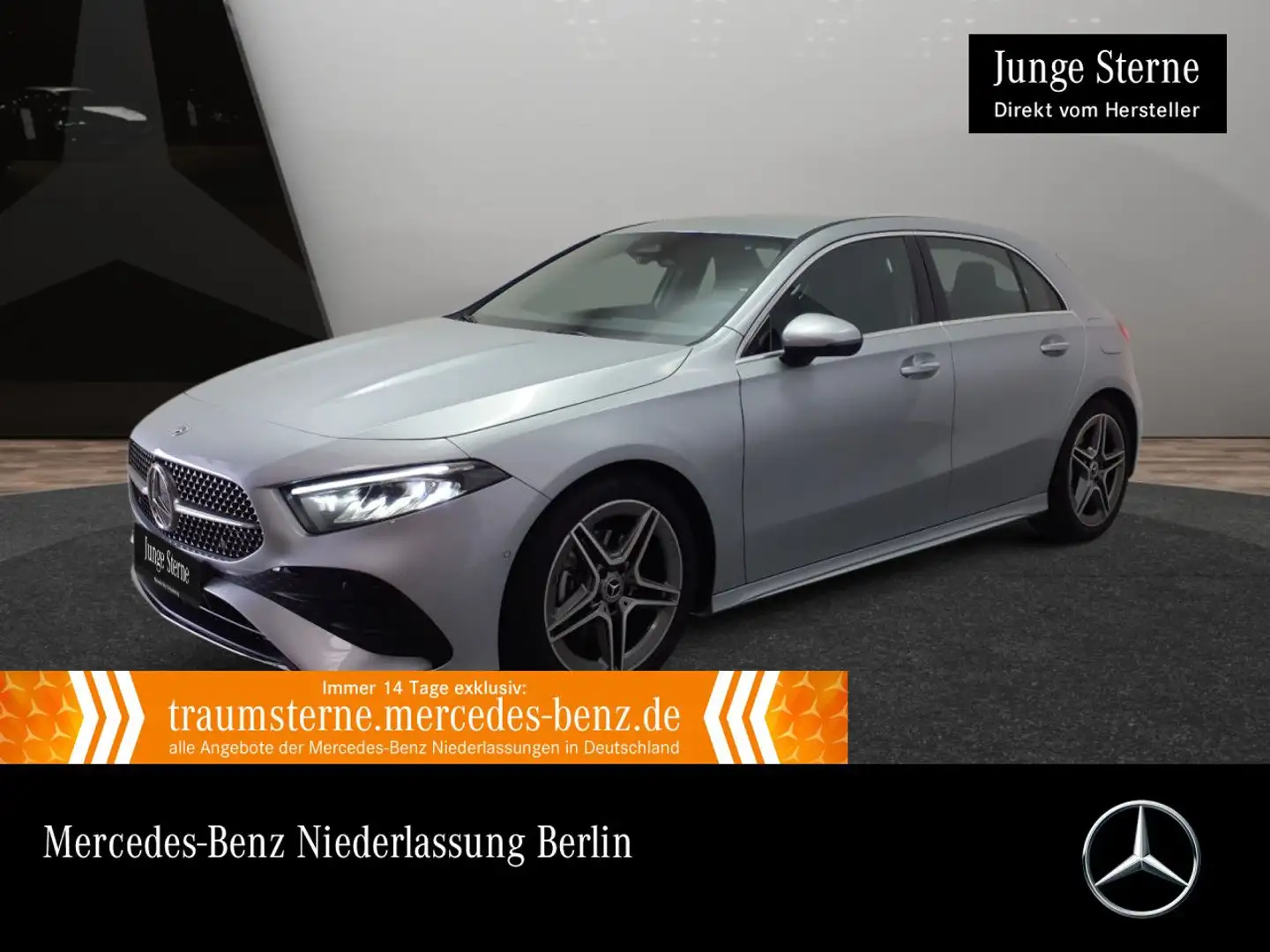 Mercedes-Benz A 200 AMG+AHK+LED+KAMERA+KEYLESS+7G Silber - 1