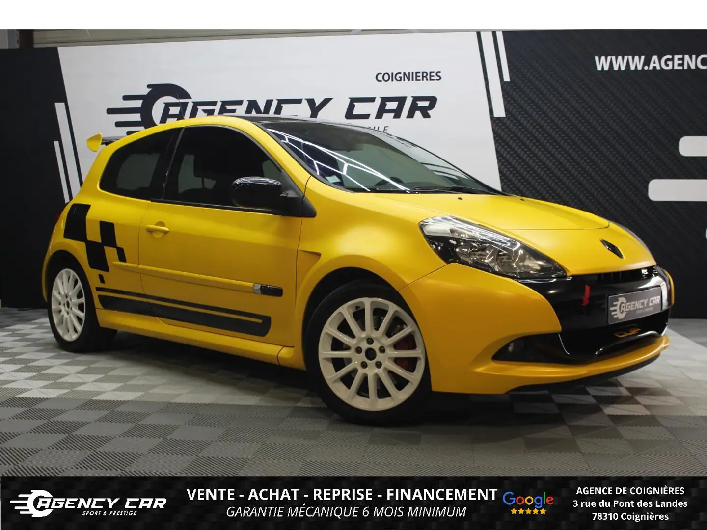 Renault Clio 2.0i 16V - 203ch  RS Cup PHASE 2 Covering jaune sirius Gris - 1