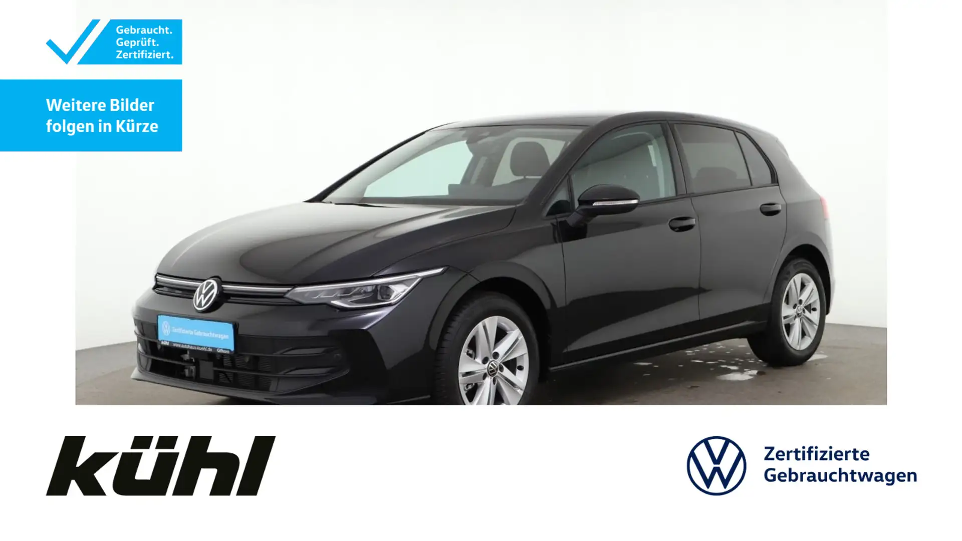 Volkswagen Golf VIII 1.5 TSI Life Life LED+ ACC App Navi Zwart - 1