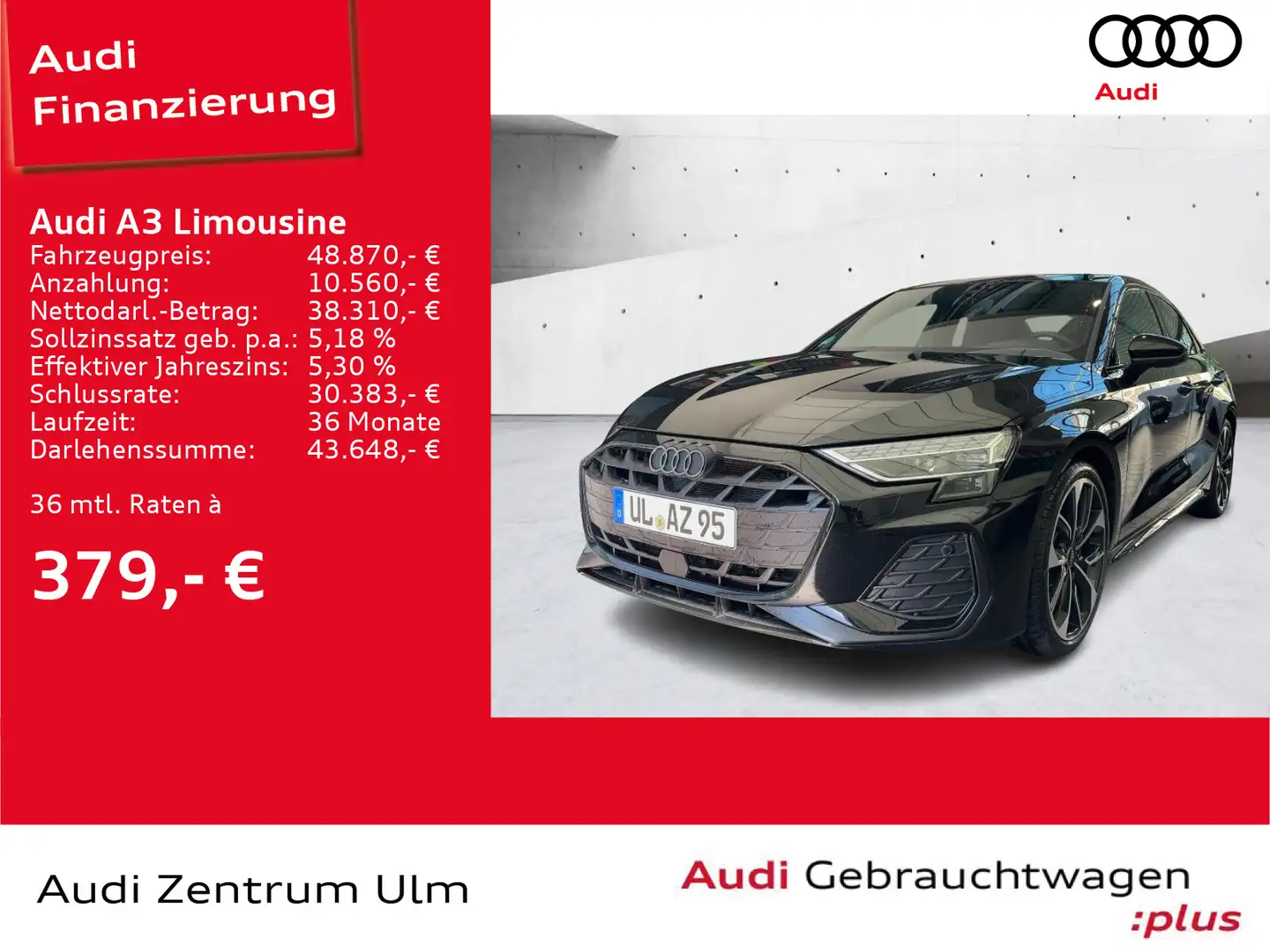 Audi A3 S line 35 TFSI S tronic MATRIX NAV+ Zwart - 1