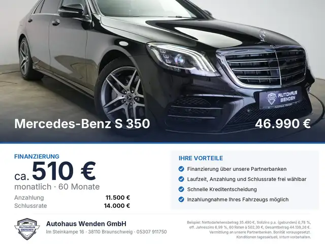 Mercedes-Benz S 350 d L 9G-Tronic AMG Distronic/Burmester/Pano