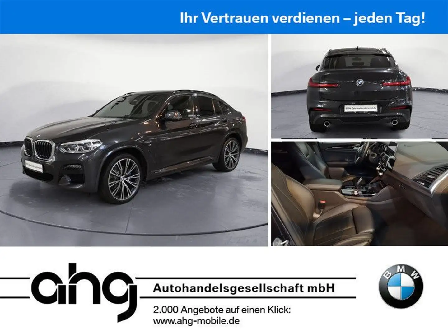 BMW X4 xDrive30d AT M Sport Sport Aut. EDC Panorama Grau - 1