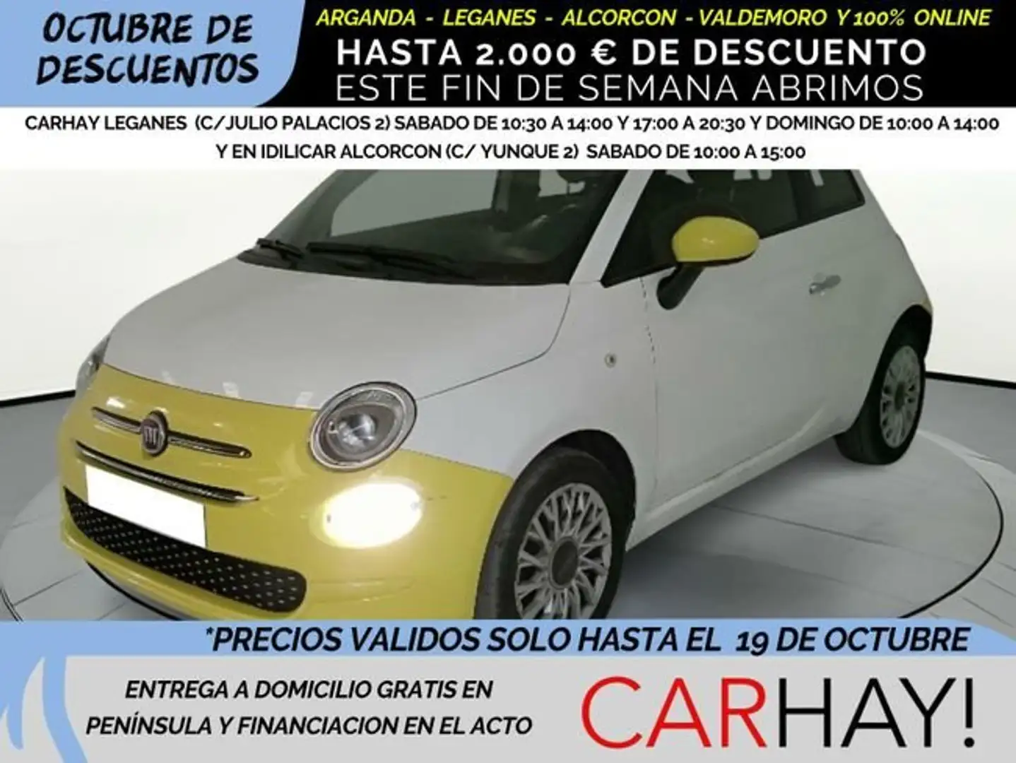 Fiat 500 LOUNGE 1.0 6V HYBRID 52KW (70 CV) Bianco - 1