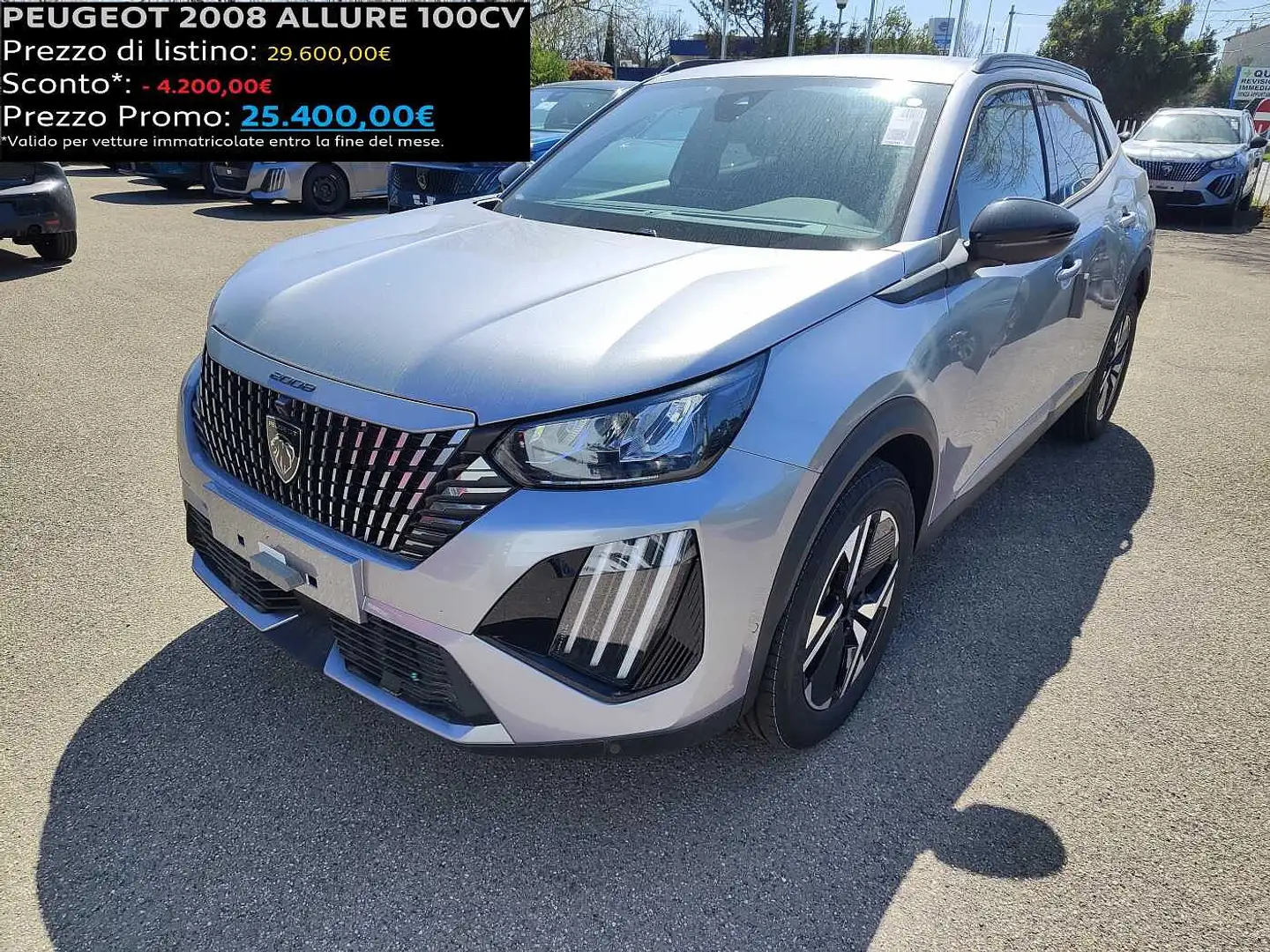 Peugeot 2008 2ª serie PureTech 100 S&S Allure - Grigio Artense Grigio - 1