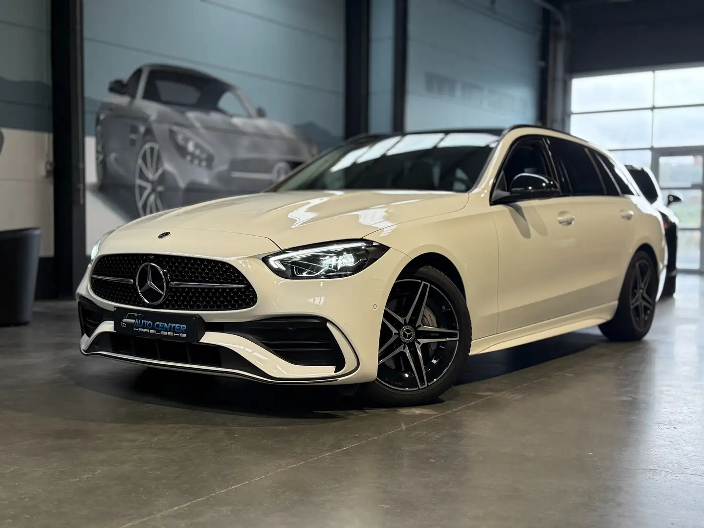 Mercedes-Benz C 180 AMG Line nieuw model met panoramisch open dak Blanc - 1