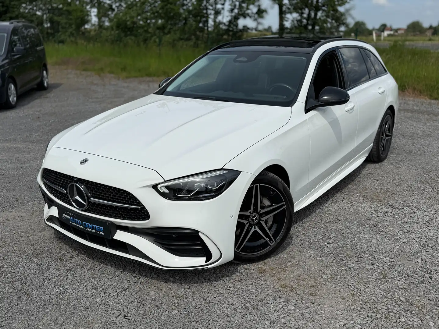 Mercedes-Benz C 180 AMG Line nieuw model met panoramisch open dak Blanc - 1
