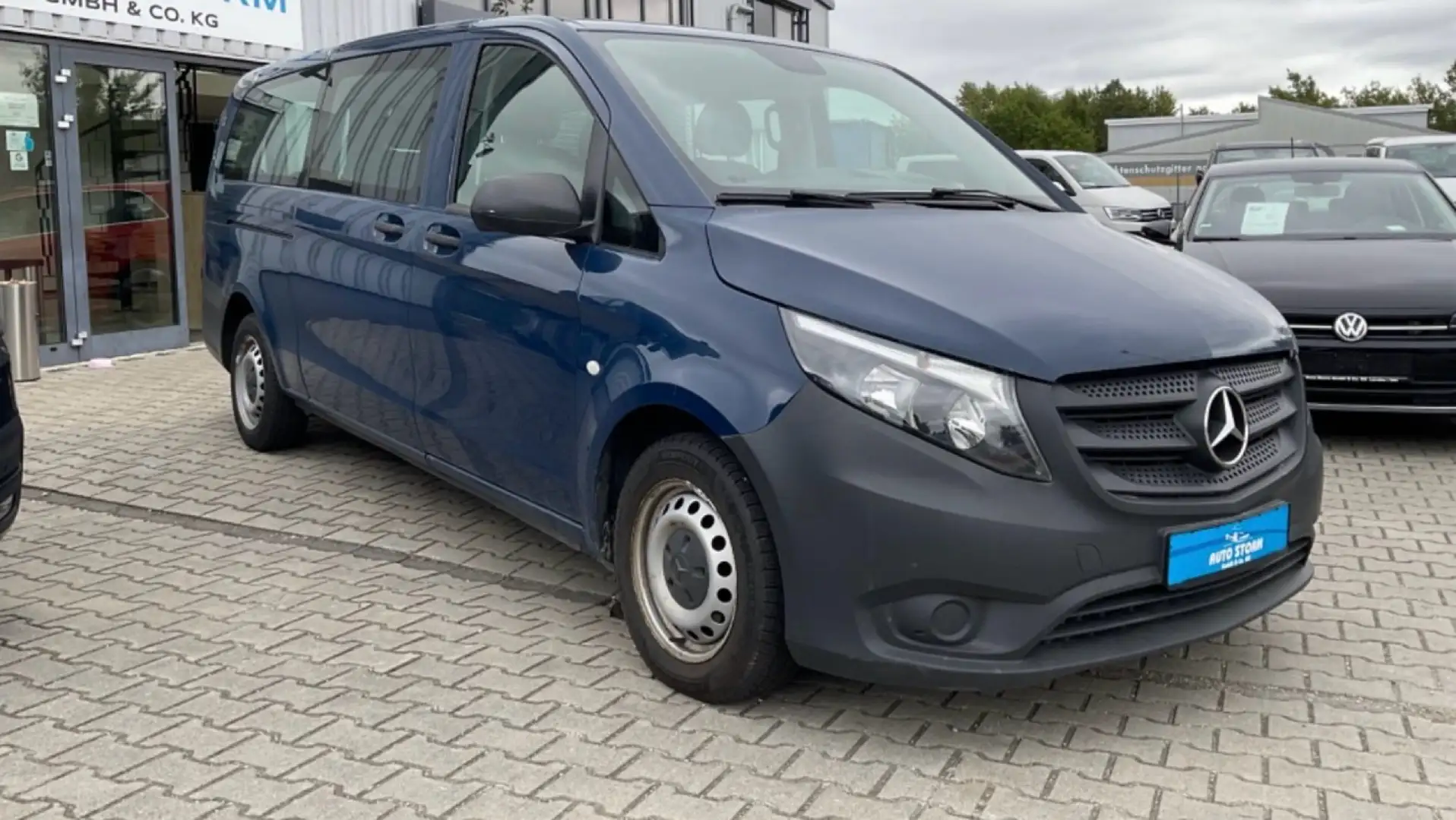Mercedes-Benz Vito 8 posti c. aut navi pdc doppia porta extra long Blu/Azzurro - 2