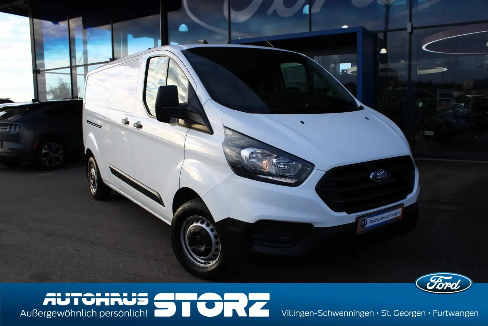 Ford Transit Custom Kasten 300 L2 Basis AHK FEST|SICHT PAKET|HOLZBODEN Weiß - 1
