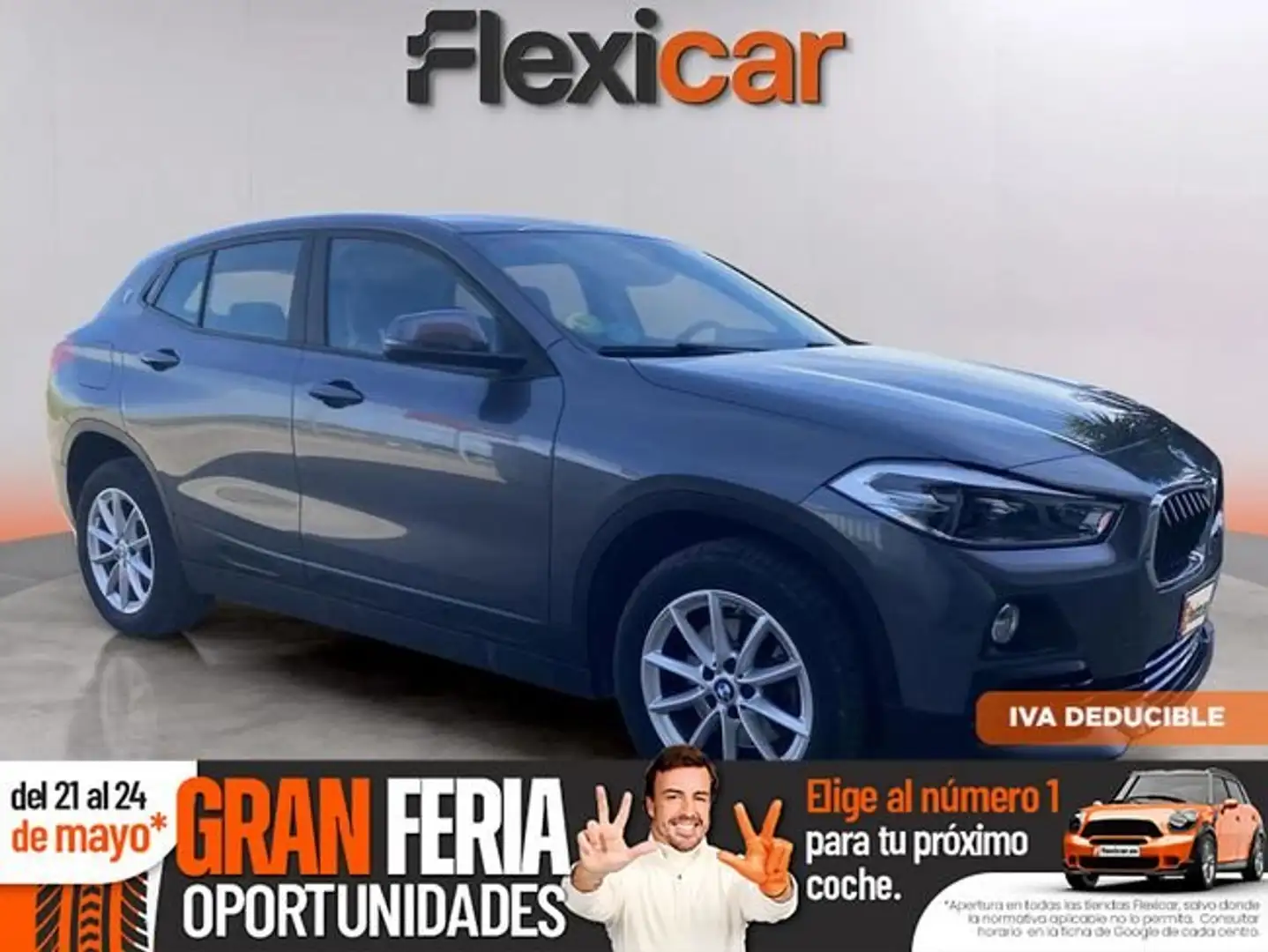 BMW X2 sDrive 18dA Gris - 1