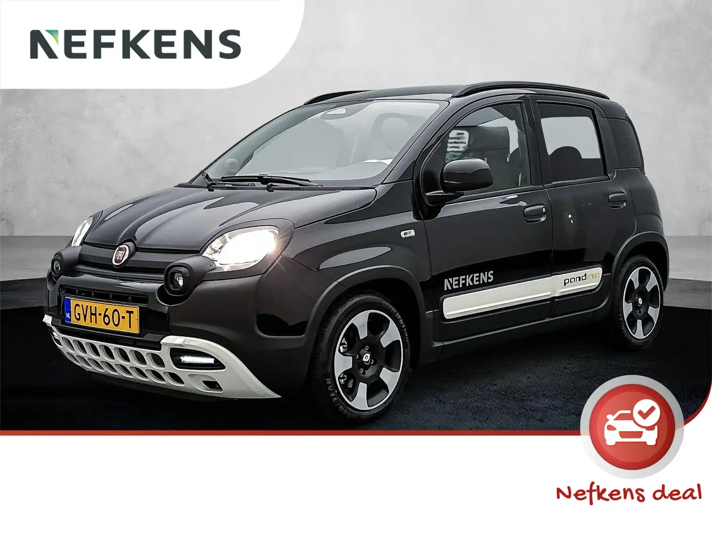 Fiat Panda 1.0 Hybrid Pandina | Cruise Control | Airco | Touc Zwart - 1