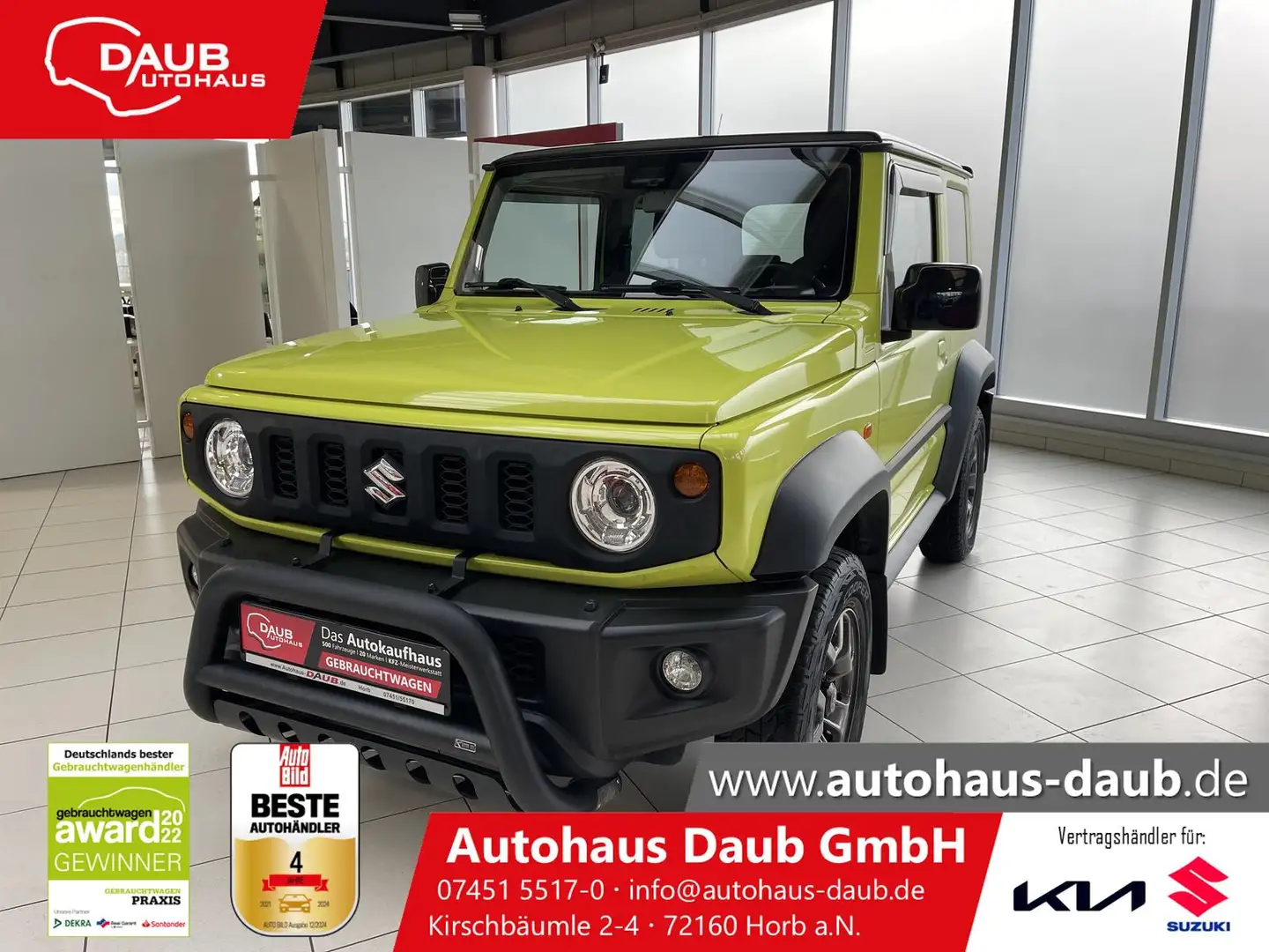 Suzuki Jimny 1.5 Comfort+ AllGrip+4 Sitzer+Navi+AHK+TOP Gelb - 1