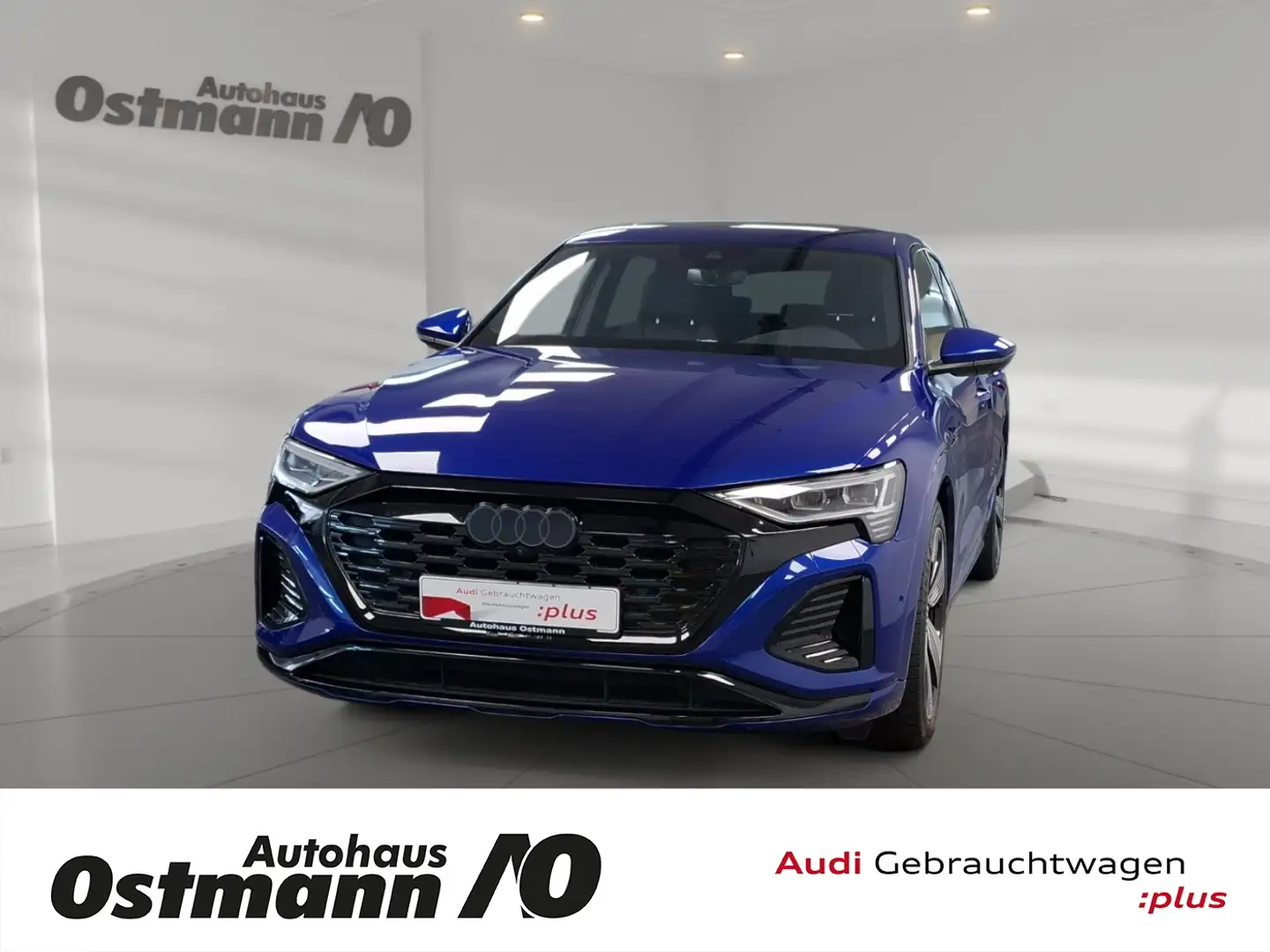 Audi Q8 e-tron 50 quattro S-Line ACC STH Pano AHK SHZ Blau - 1