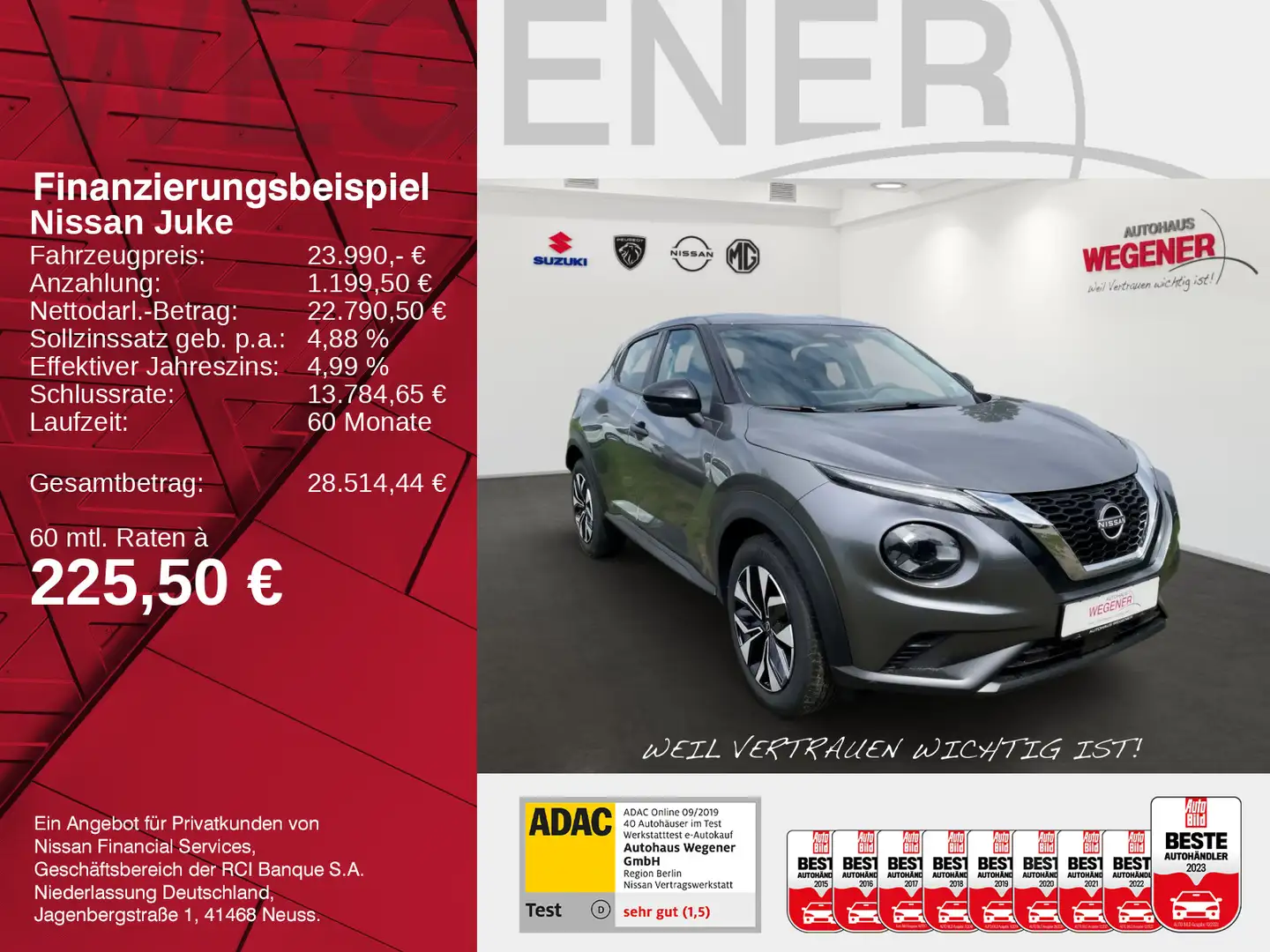 Nissan Juke JUKE ACENTA 1.0 DIG-T 114 PS 7DCT NAVI KLIMA SHZ Gris - 2
