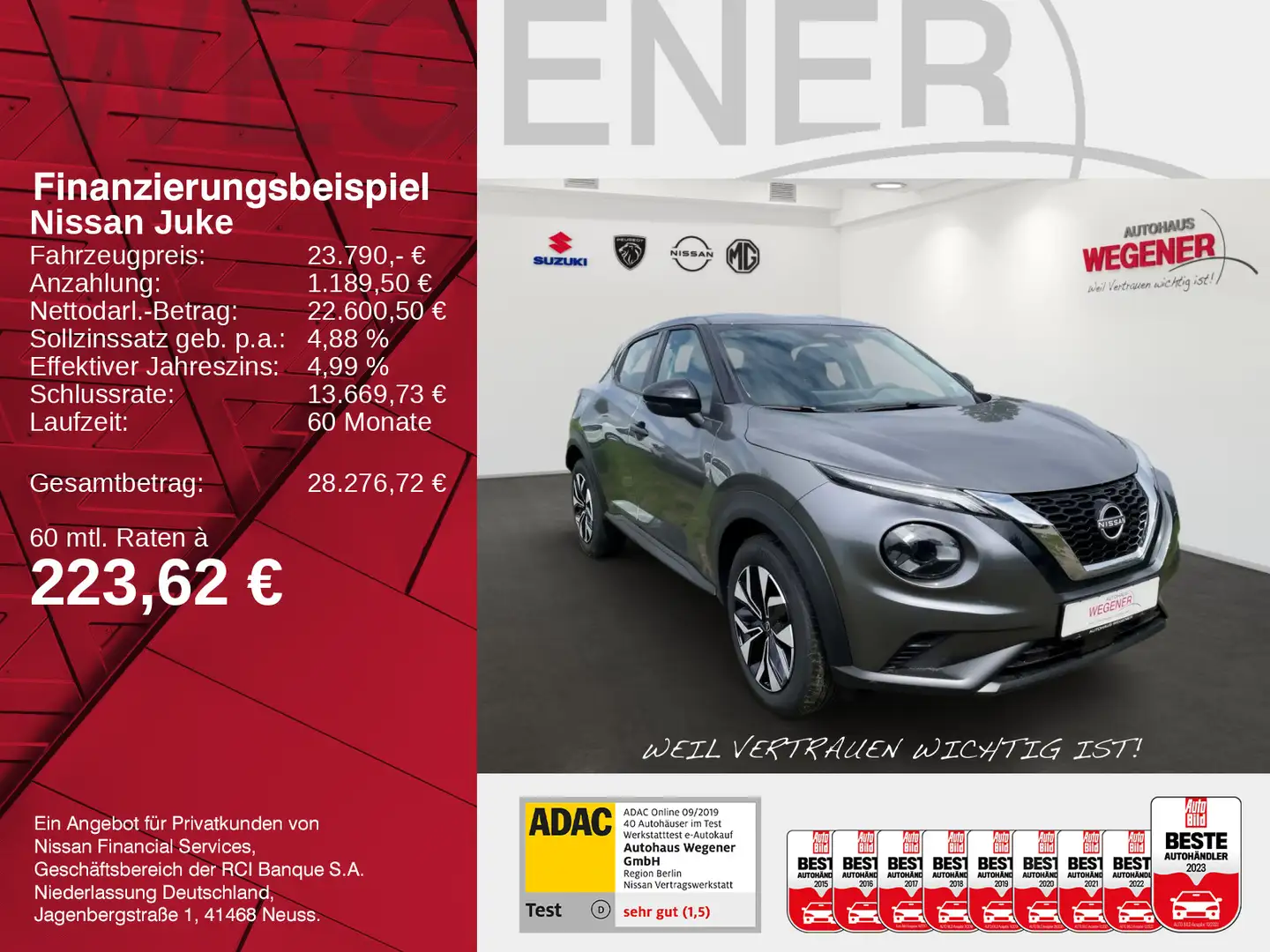 Nissan Juke JUKE ACENTA 1.0 DIG-T 114 PS 7DCT NAVI KLIMA SHZ Gris - 2