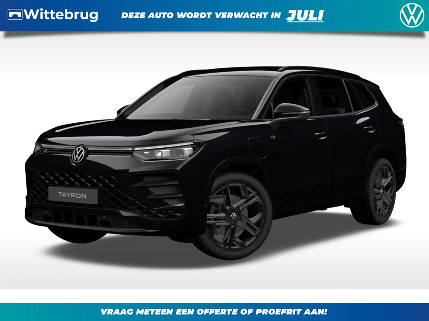 Volkswagen Tayron 1.5 eHybrid R-Line Edition *BLACK STYLE* !!!Profit Zwart - 1