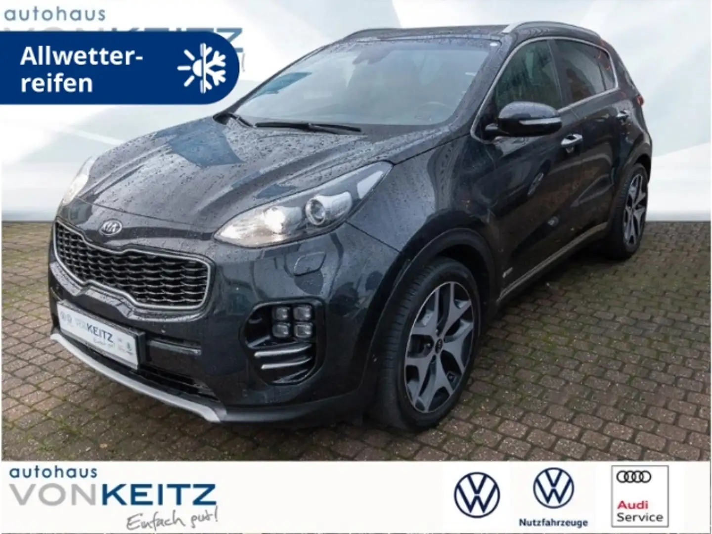 Kia Sportage 1.6 GT-Line 4WD +ALLW+AHK+PANO+elHKL+BC+ Schwarz - 1